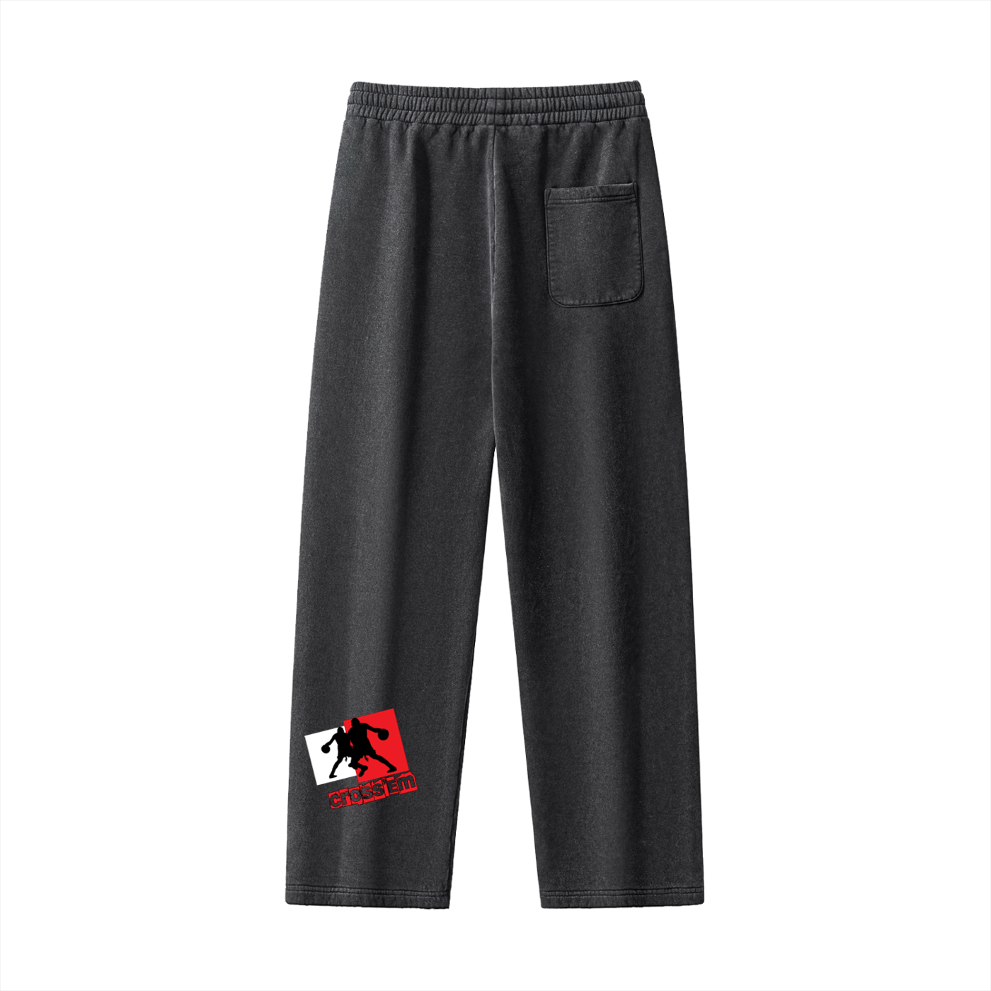 Cross 'em Frayed Enzyme Washed Fleece Sweatpants