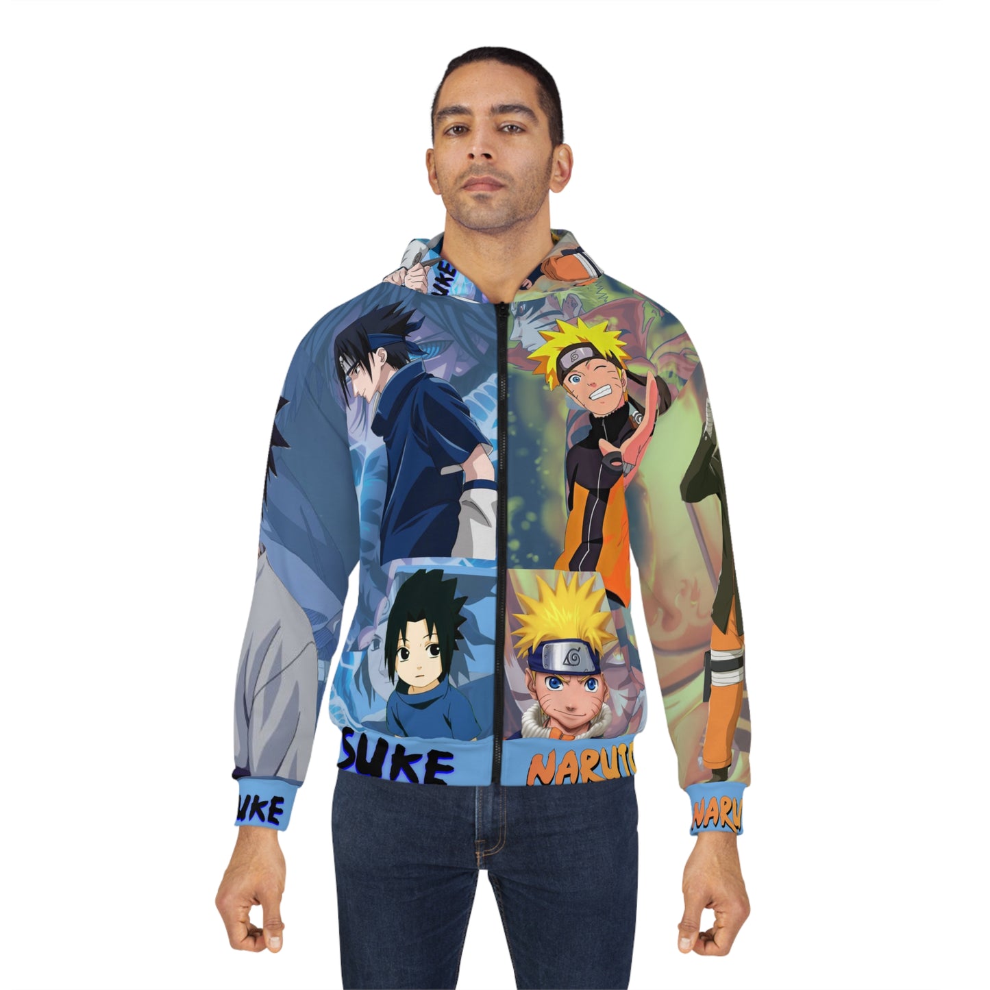 Naru/Sas Unisex Zip Hoodie (AOP)