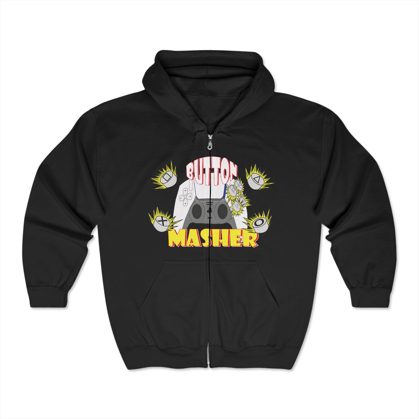 Button Masher Unisex Heavy Blend™ Full Zip Hooded Sweatshirt