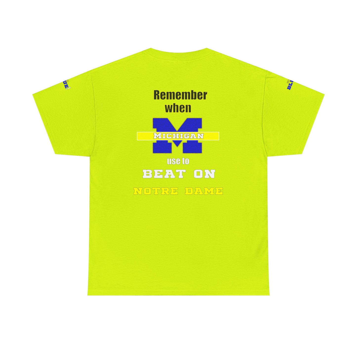 Michigan vs Norte Dame Unisex Tee - Football Rivalry Design