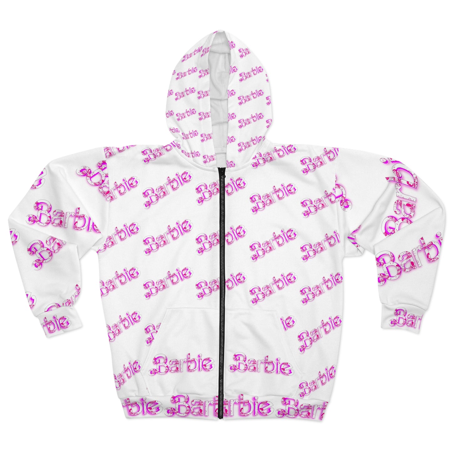 Barbie Unisex Zip Hoodie (AOP)