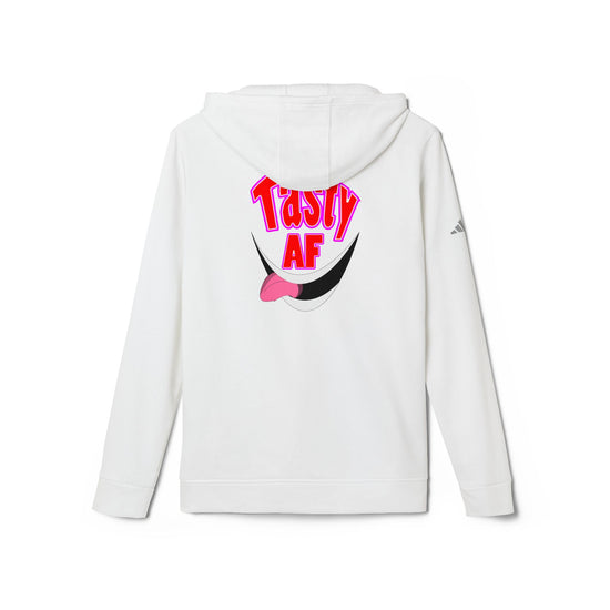 Tasty AF Hoodie — Bold Pink Graphic Hooded Sweatshirt