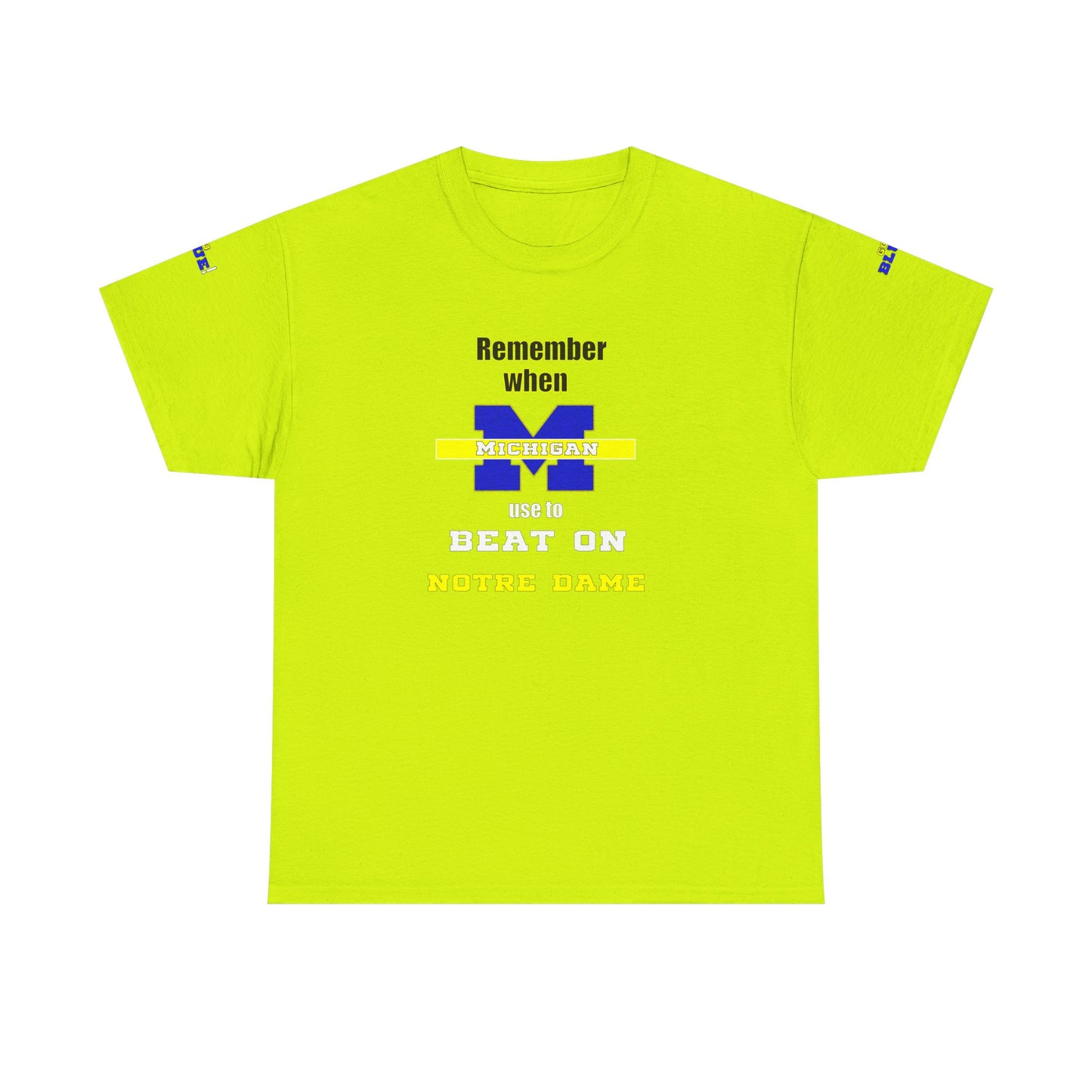 Michigan vs Norte Dame Unisex Tee - Football Rivalry Design