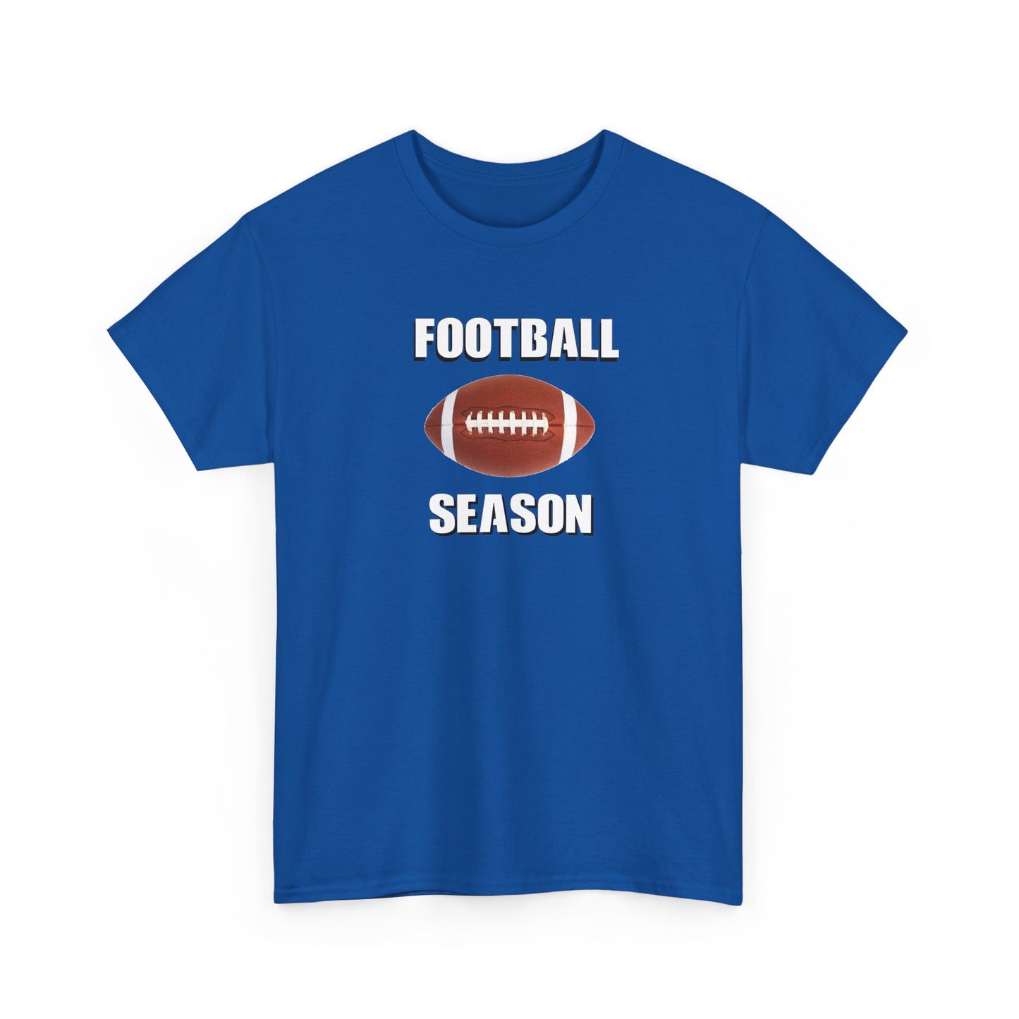 Football Season Unisex Heavy Cotton Tee | Casual Sportswear, Gift for Football Fans, Game Day Outfit, Tailgate Essentials, Unisex Tee