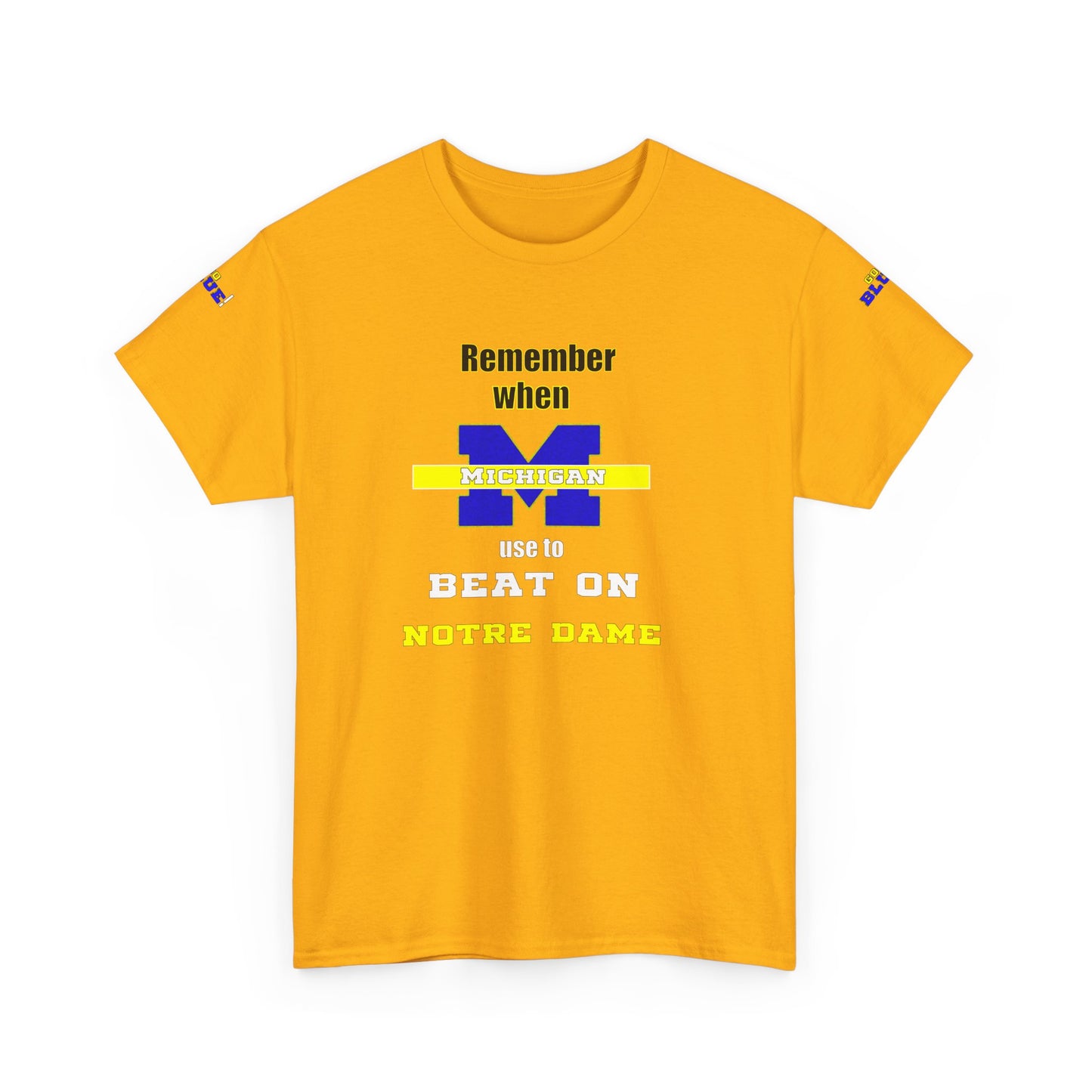 Michigan vs Norte Dame Unisex Tee - Football Rivalry Design