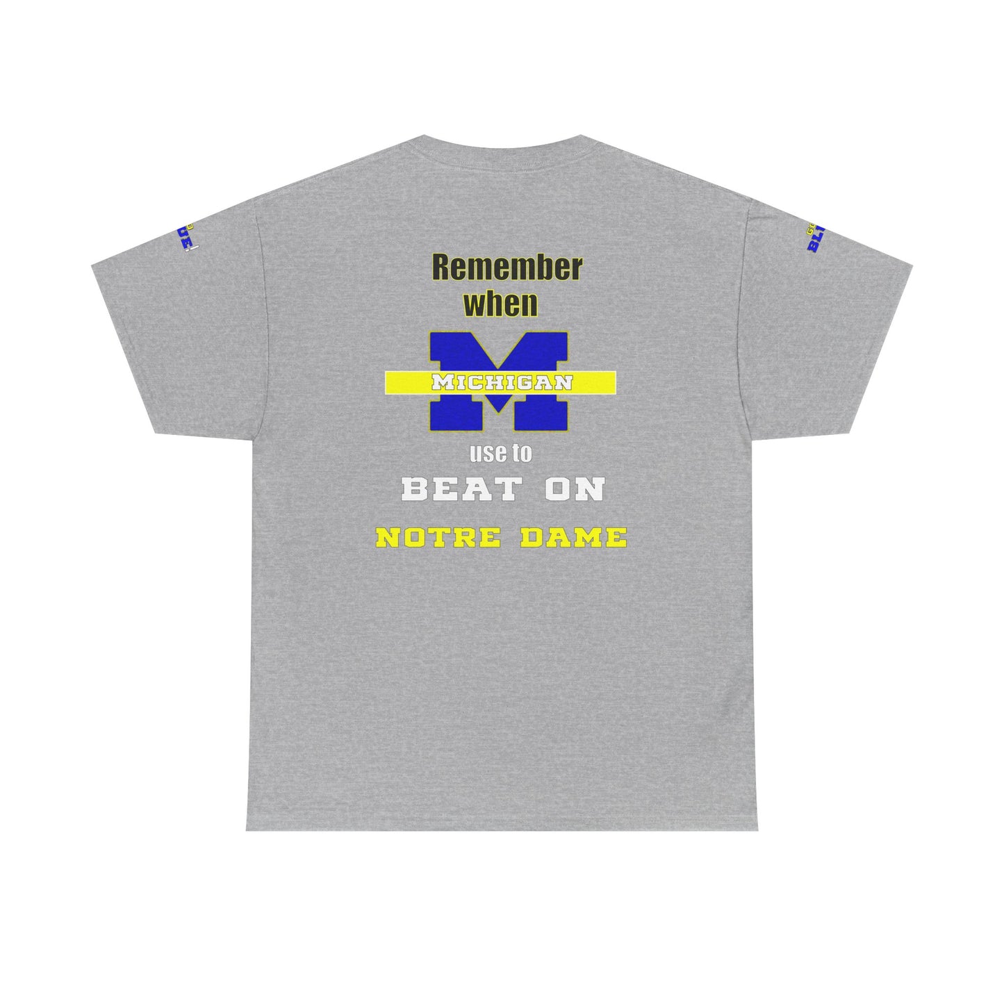 Michigan vs Norte Dame Unisex Tee - Football Rivalry Design
