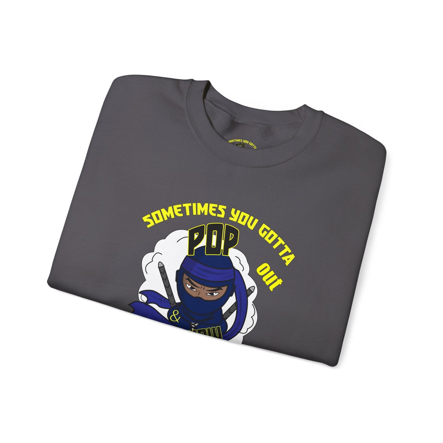 Pop out & showUnisex Heavy Blend™ Crewneck Sweatshirt
