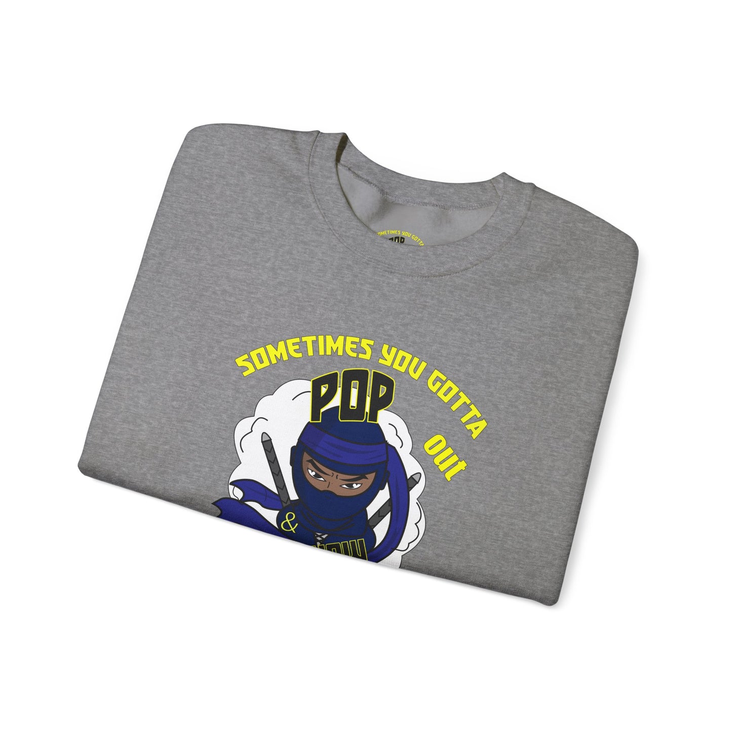 Pop out & showUnisex Heavy Blend™ Crewneck Sweatshirt