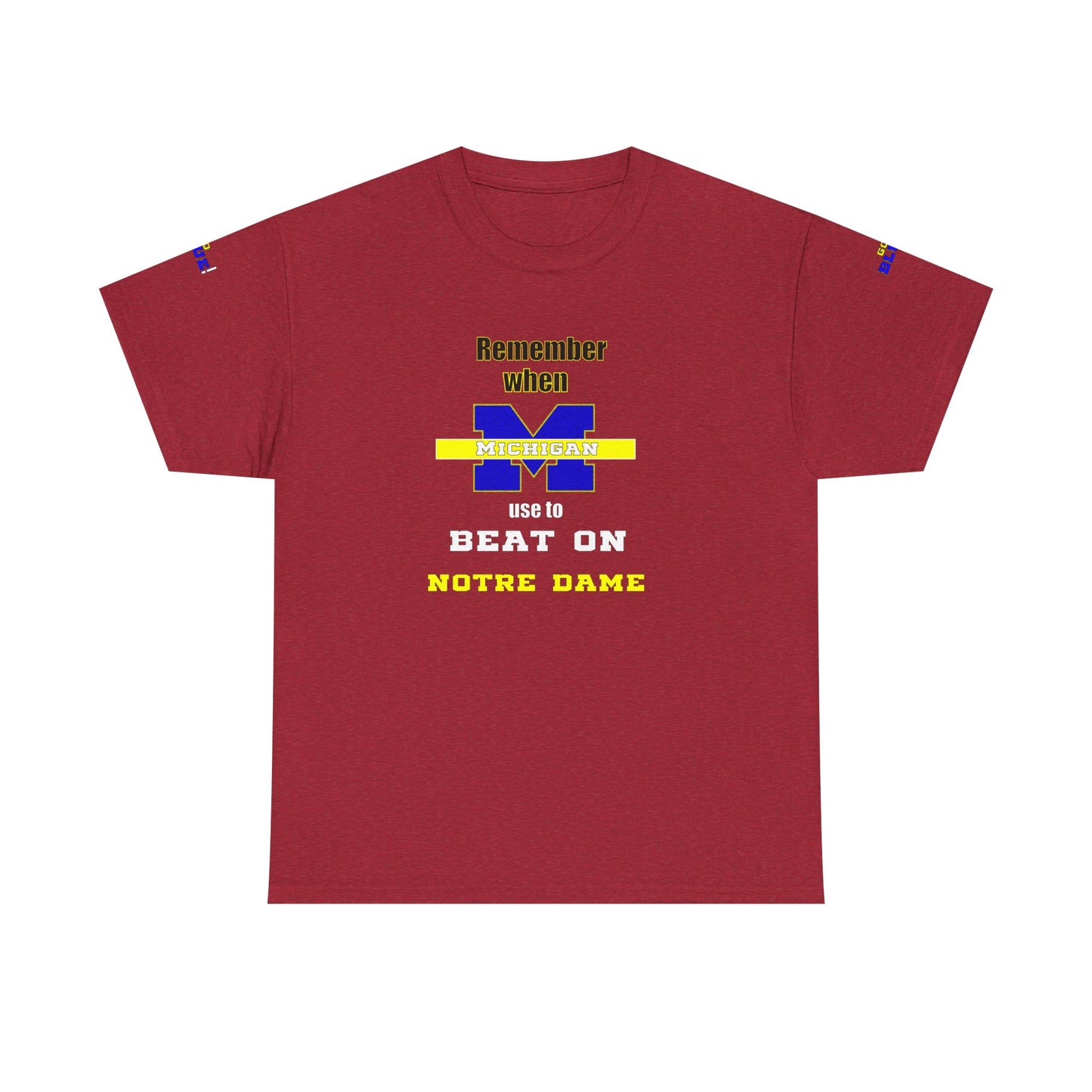 Michigan vs Norte Dame Unisex Tee - Football Rivalry Design