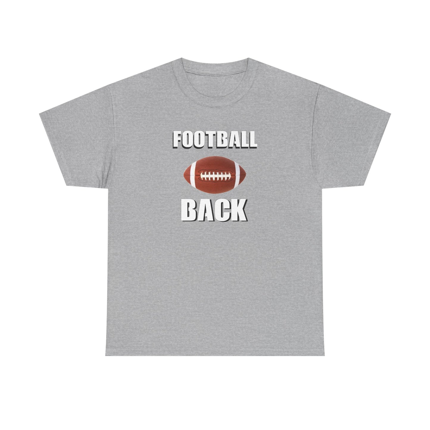 Football Back Unisex Heavy Cotton Tee - Perfect for Game Days, Sports Fans, Tailgating, Gifting, and Casual Wear