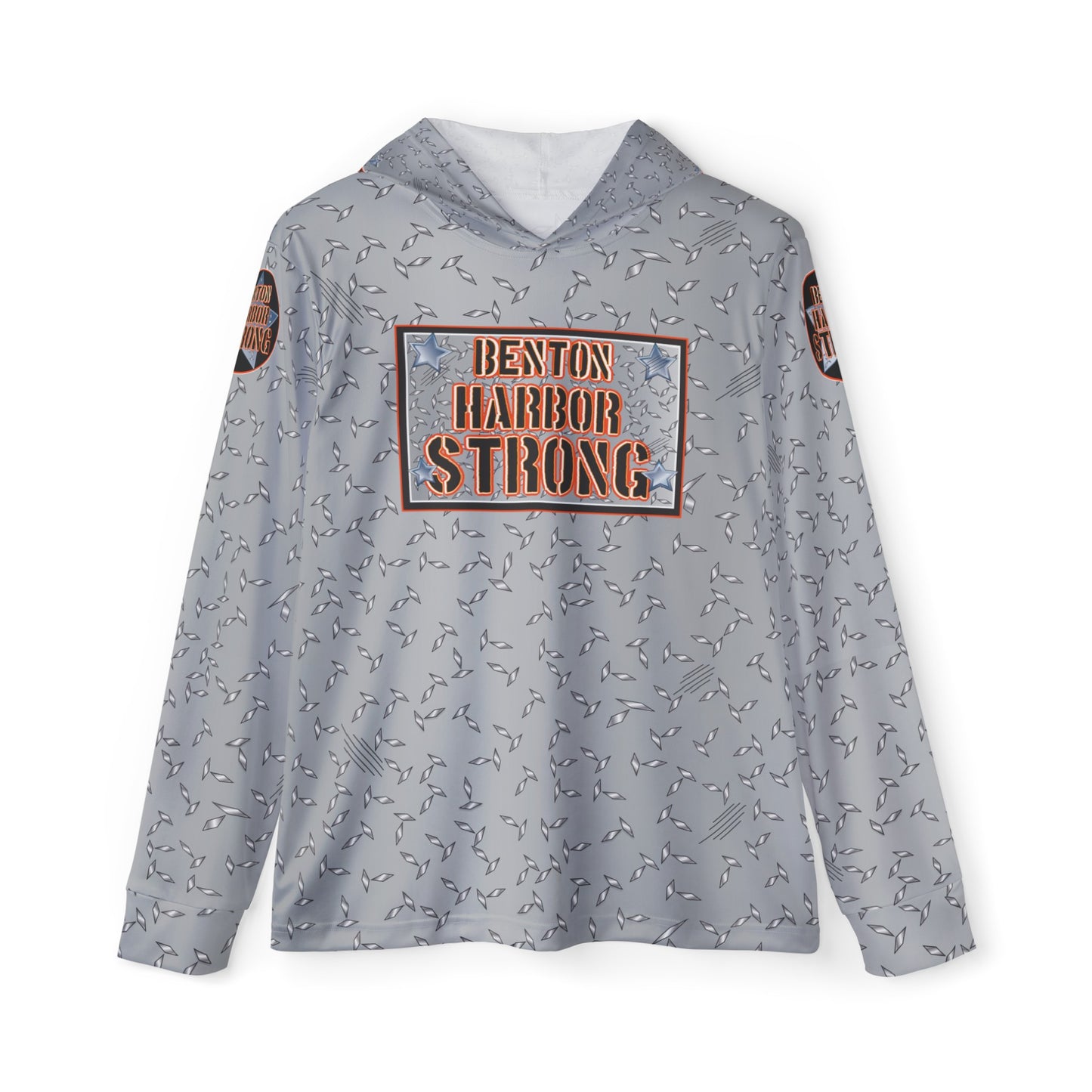 Benton Harbor strong Men's Sports Warmup Hoodie (AOP)