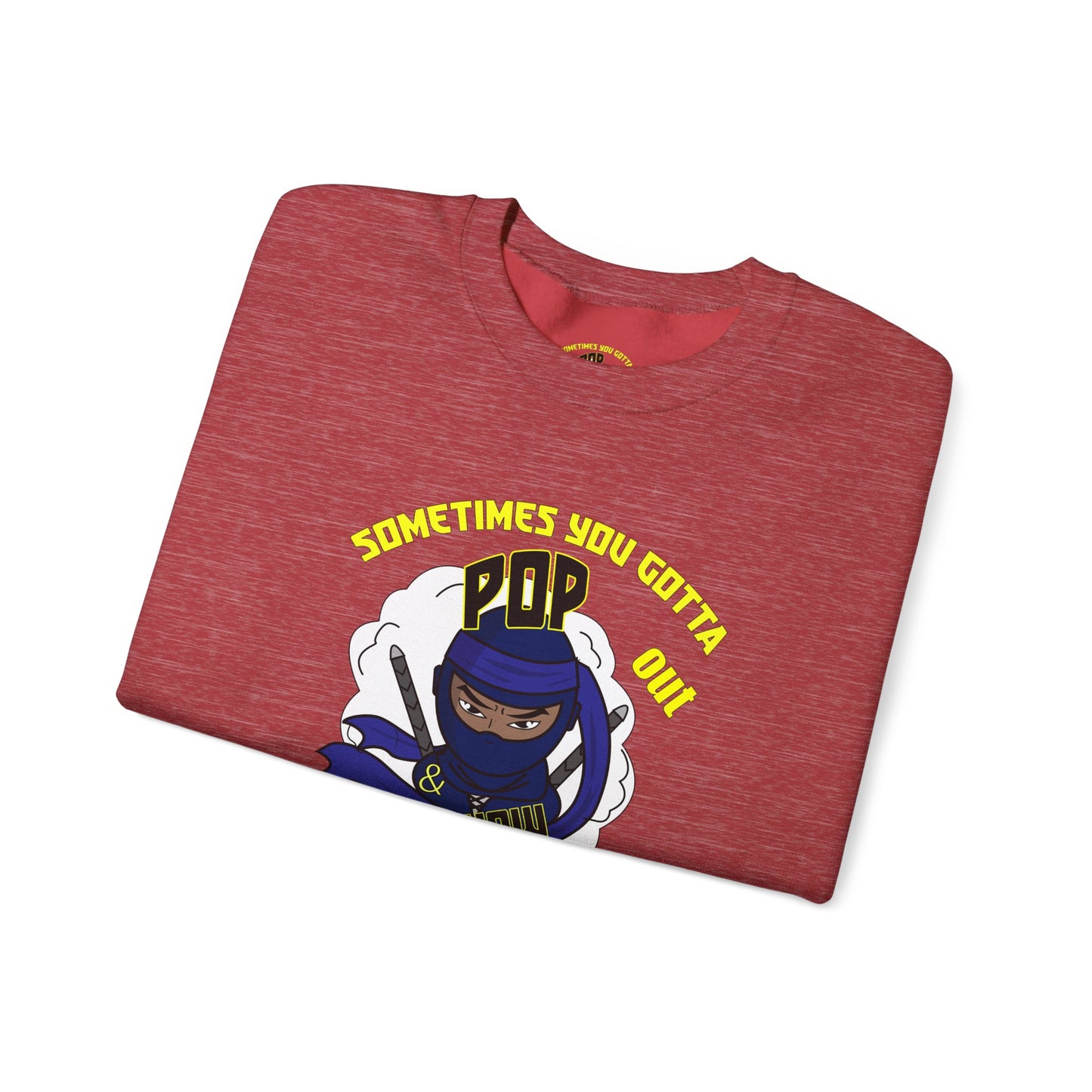 Pop out & showUnisex Heavy Blend™ Crewneck Sweatshirt