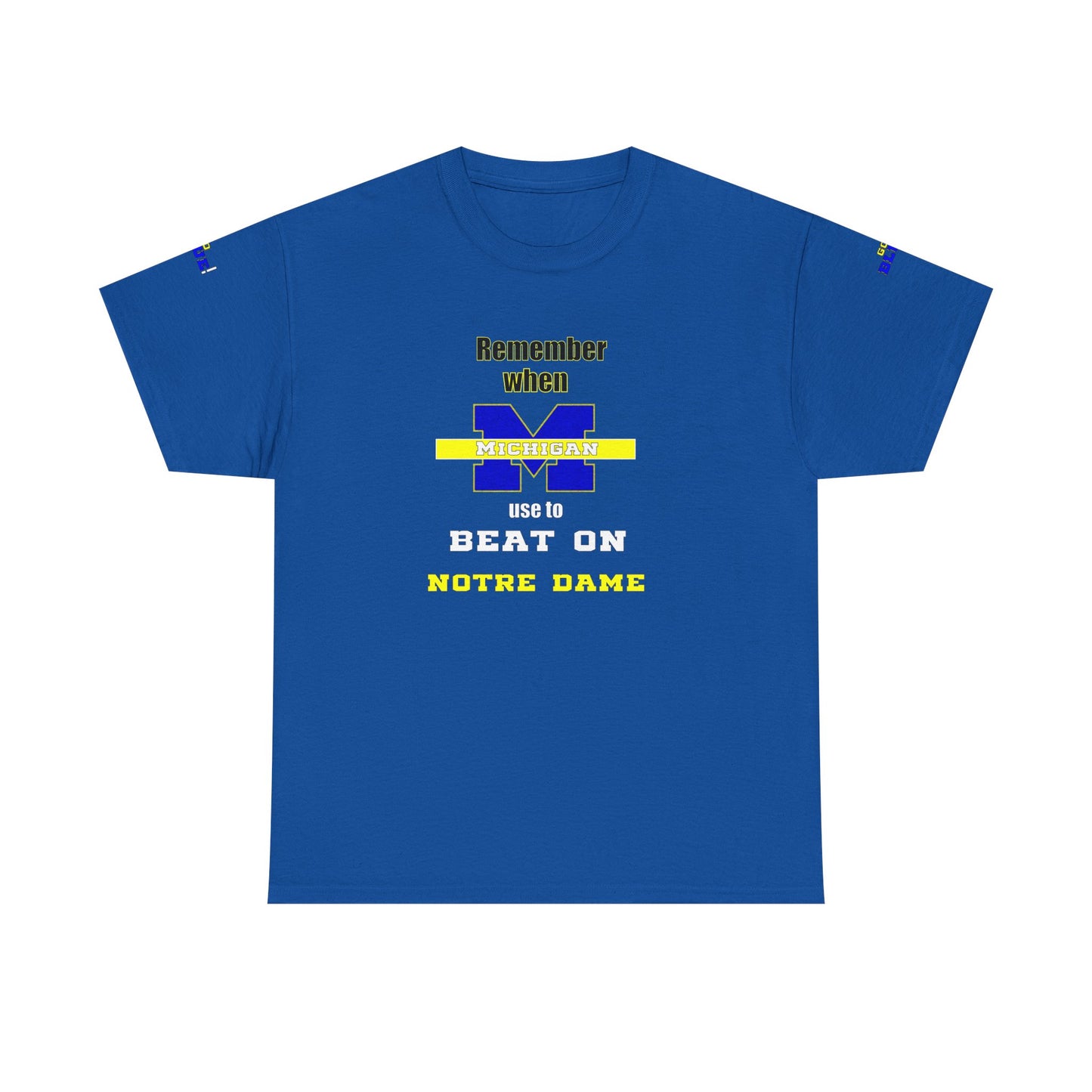 Michigan vs Norte Dame Unisex Tee - Football Rivalry Design