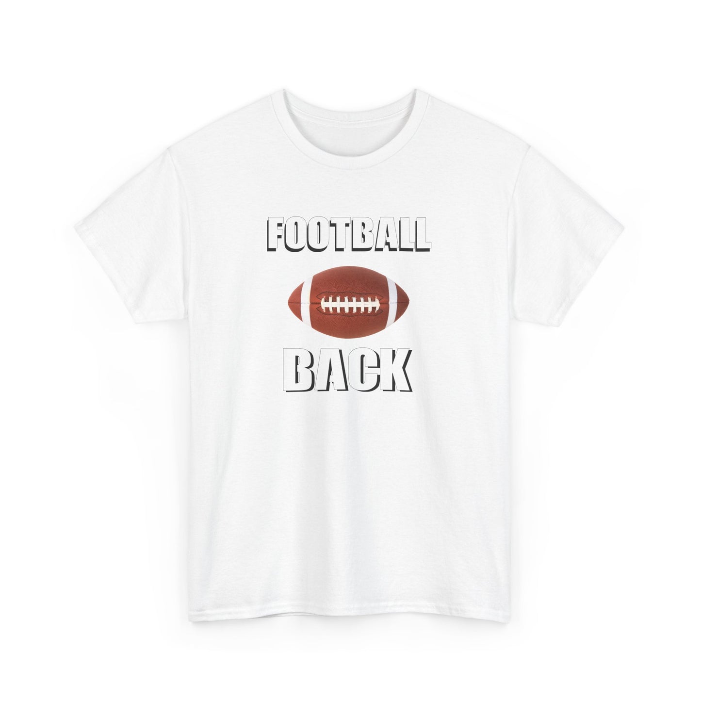 Football Back Unisex Heavy Cotton Tee - Perfect for Game Days, Sports Fans, Tailgating, Gifting, and Casual Wear