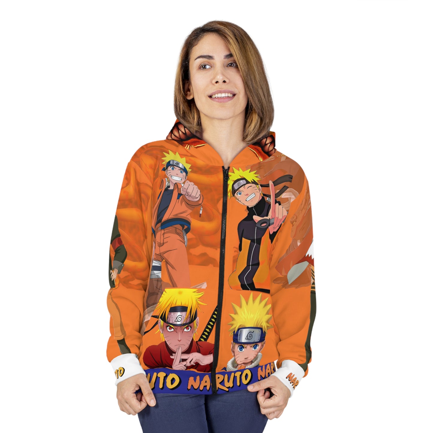 Naruto Unisex Zip Hoodie (AOP)