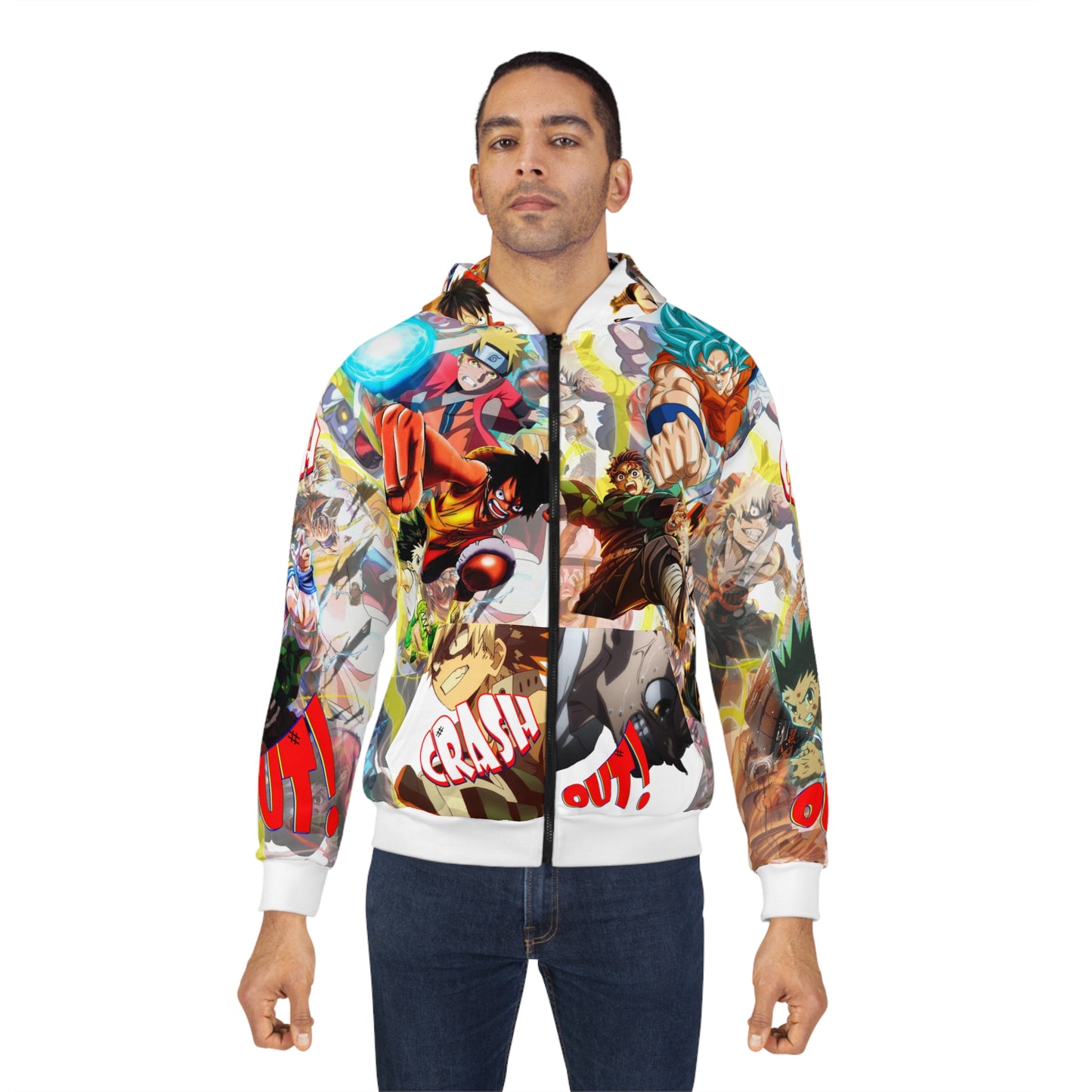 Anime Character Unisex Zip Hoodie - Naruto to Dbz Action