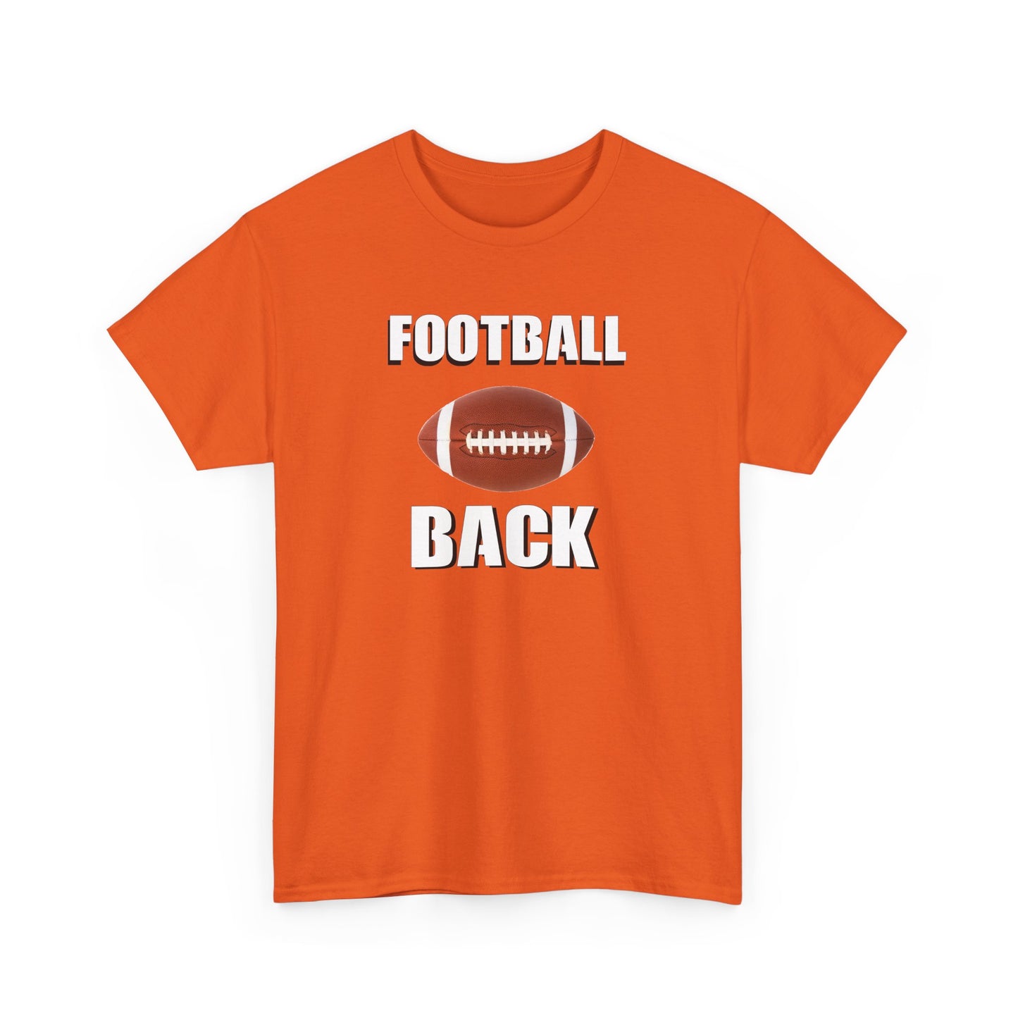 Football Back Unisex Heavy Cotton Tee - Perfect for Game Days, Sports Fans, Tailgating, Gifting, and Casual Wear
