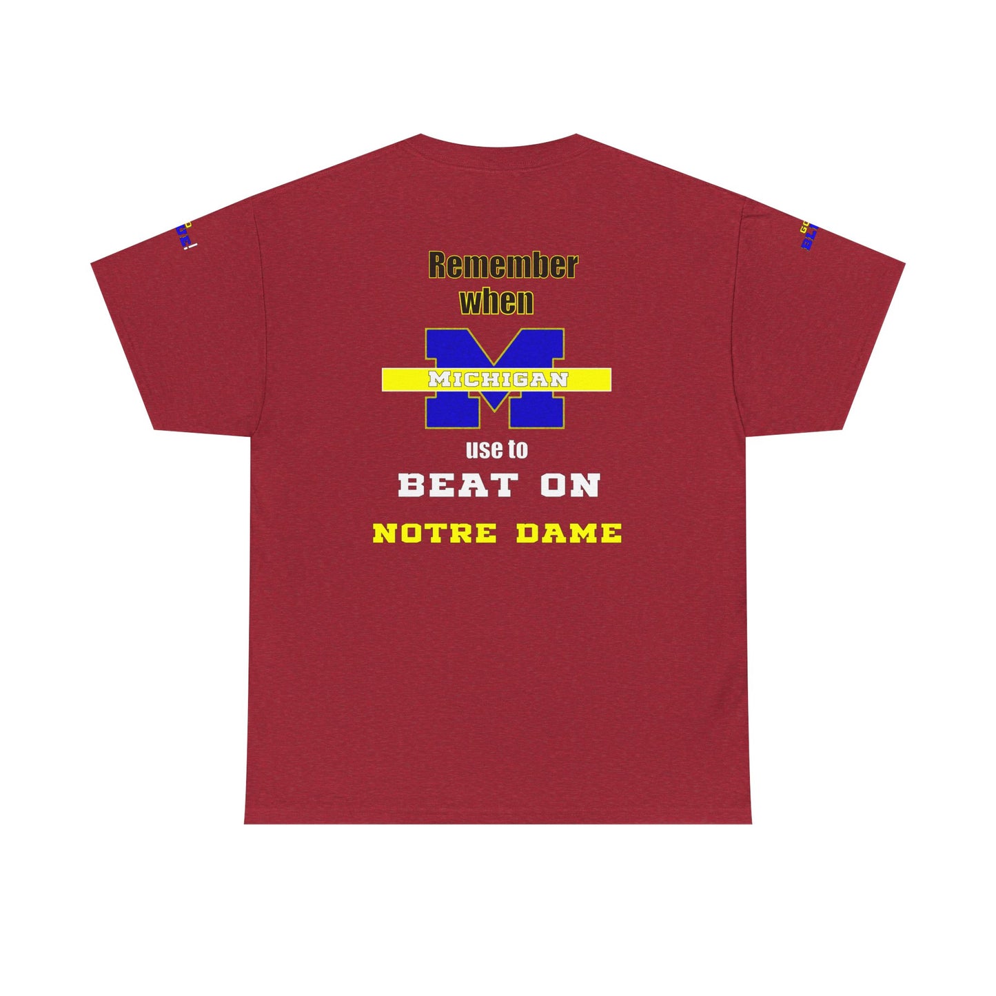 Michigan vs Norte Dame Unisex Tee - Football Rivalry Design