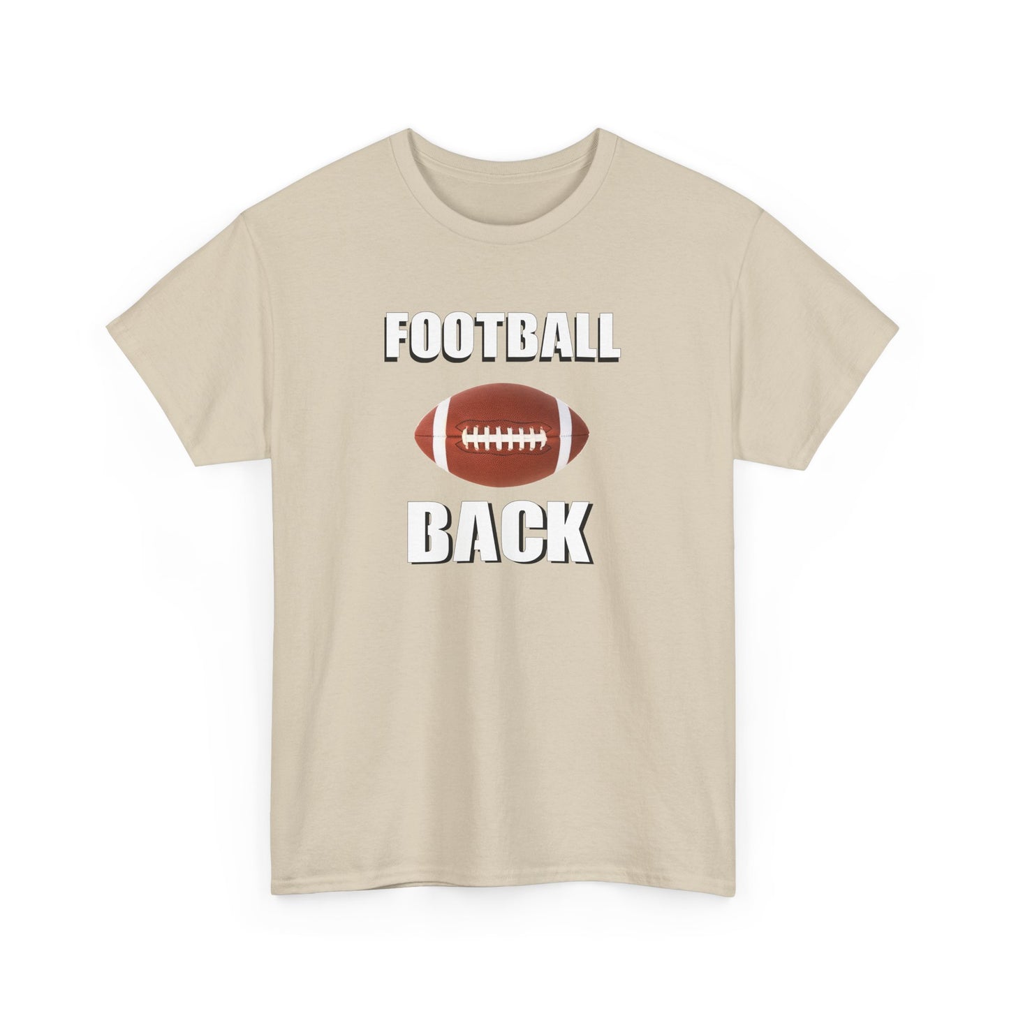 Football Back Unisex Heavy Cotton Tee - Perfect for Game Days, Sports Fans, Tailgating, Gifting, and Casual Wear