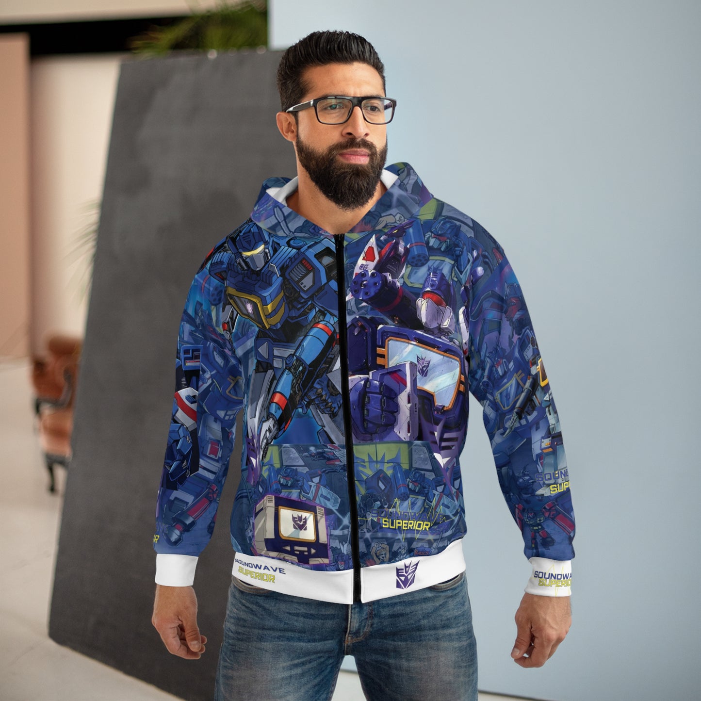 Sound Superior Unisex Zip Hoodie (AOP)
