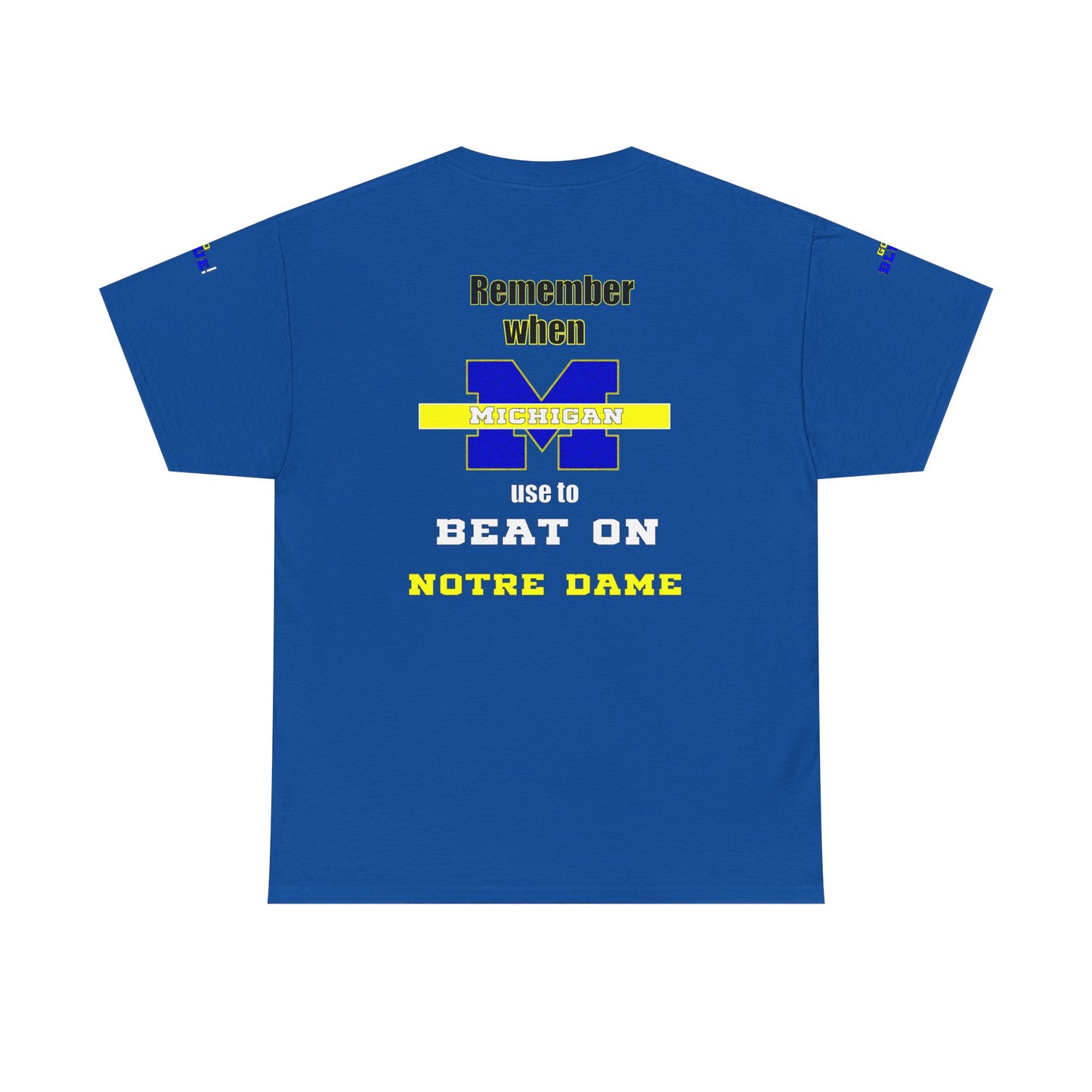 Michigan vs Norte Dame Unisex Tee - Football Rivalry Design