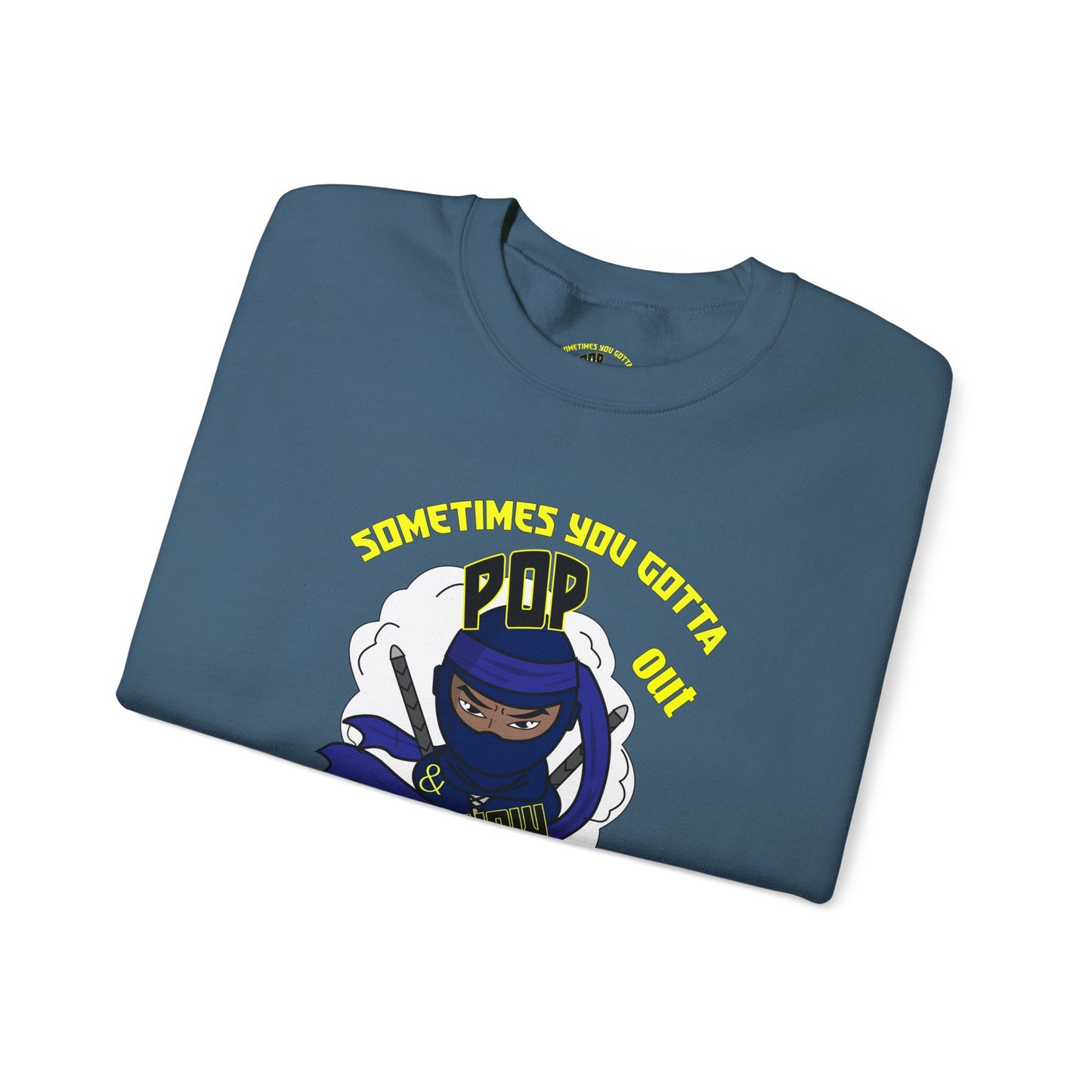 Pop out & showUnisex Heavy Blend™ Crewneck Sweatshirt