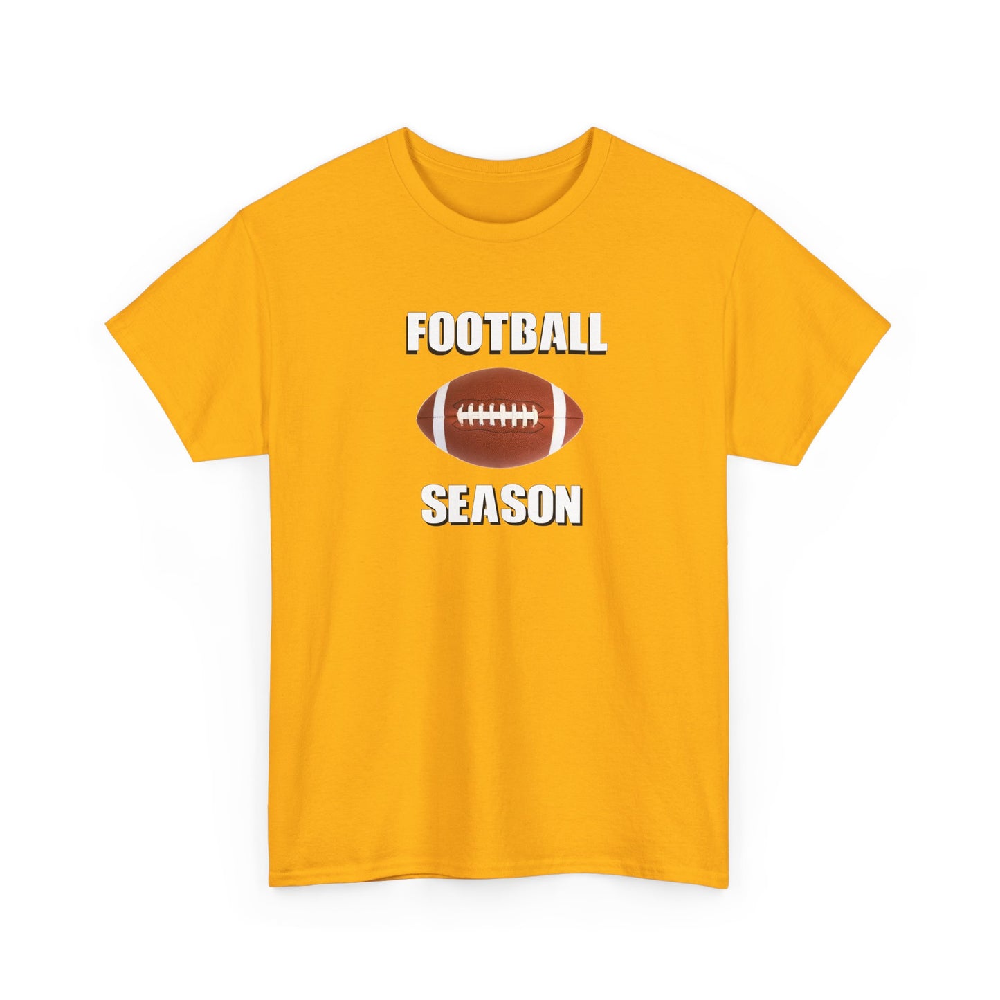 Football Season Unisex Heavy Cotton Tee | Casual Sportswear, Gift for Football Fans, Game Day Outfit, Tailgate Essentials, Unisex Tee