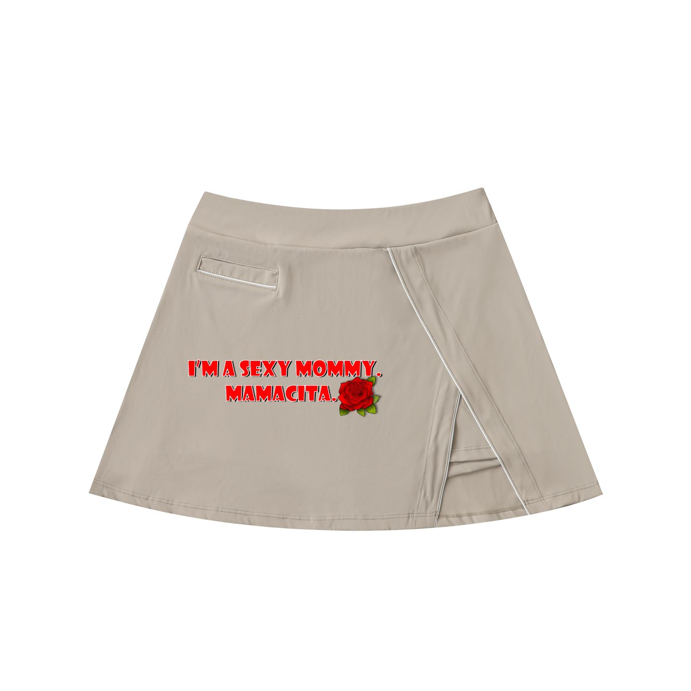 sexy Mamma Mamacita High-Waist Pocketed A-Line Skirt