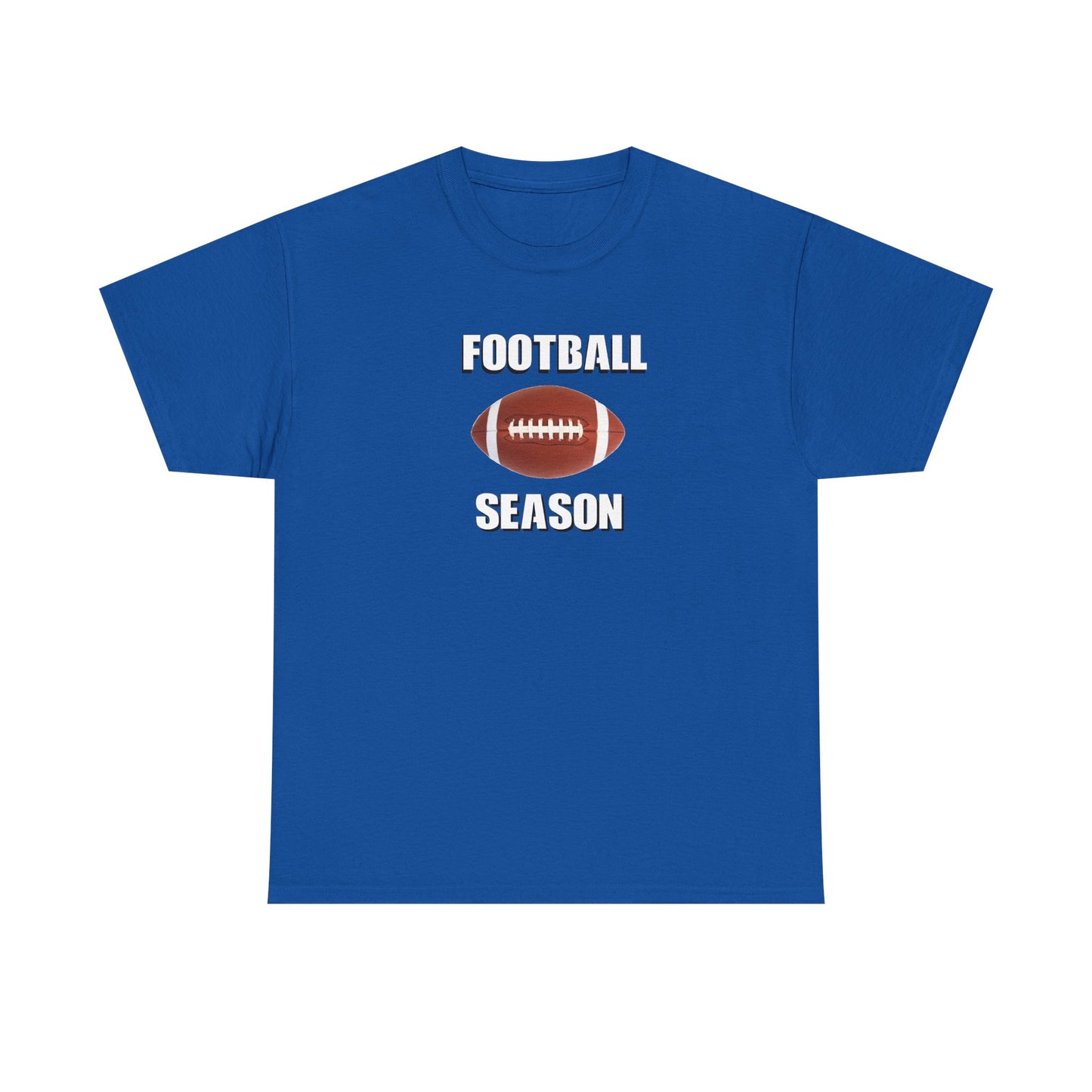 Football Season Unisex Heavy Cotton Tee | Casual Sportswear, Gift for Football Fans, Game Day Outfit, Tailgate Essentials, Unisex Tee