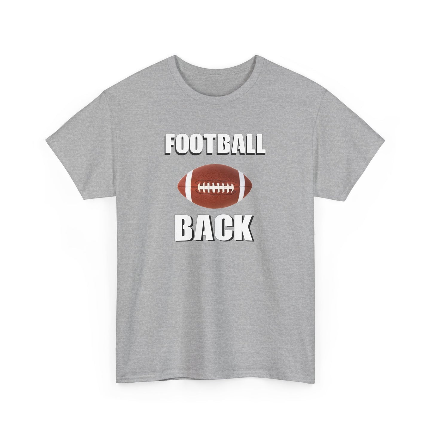 Football Back Unisex Heavy Cotton Tee - Perfect for Game Days, Sports Fans, Tailgating, Gifting, and Casual Wear