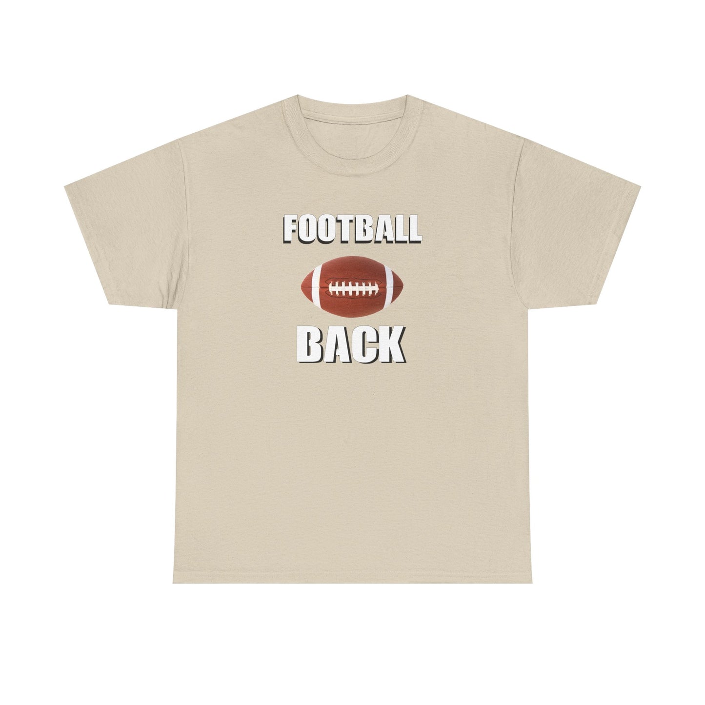 Football Back Unisex Heavy Cotton Tee - Perfect for Game Days, Sports Fans, Tailgating, Gifting, and Casual Wear