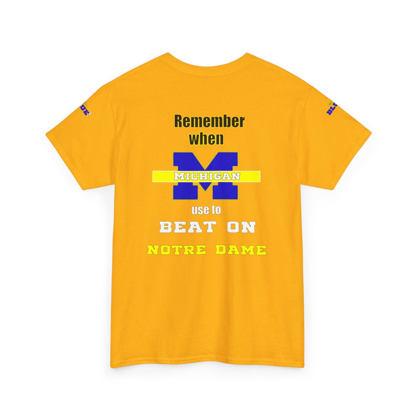 Michigan vs Norte Dame Unisex Tee - Football Rivalry Design