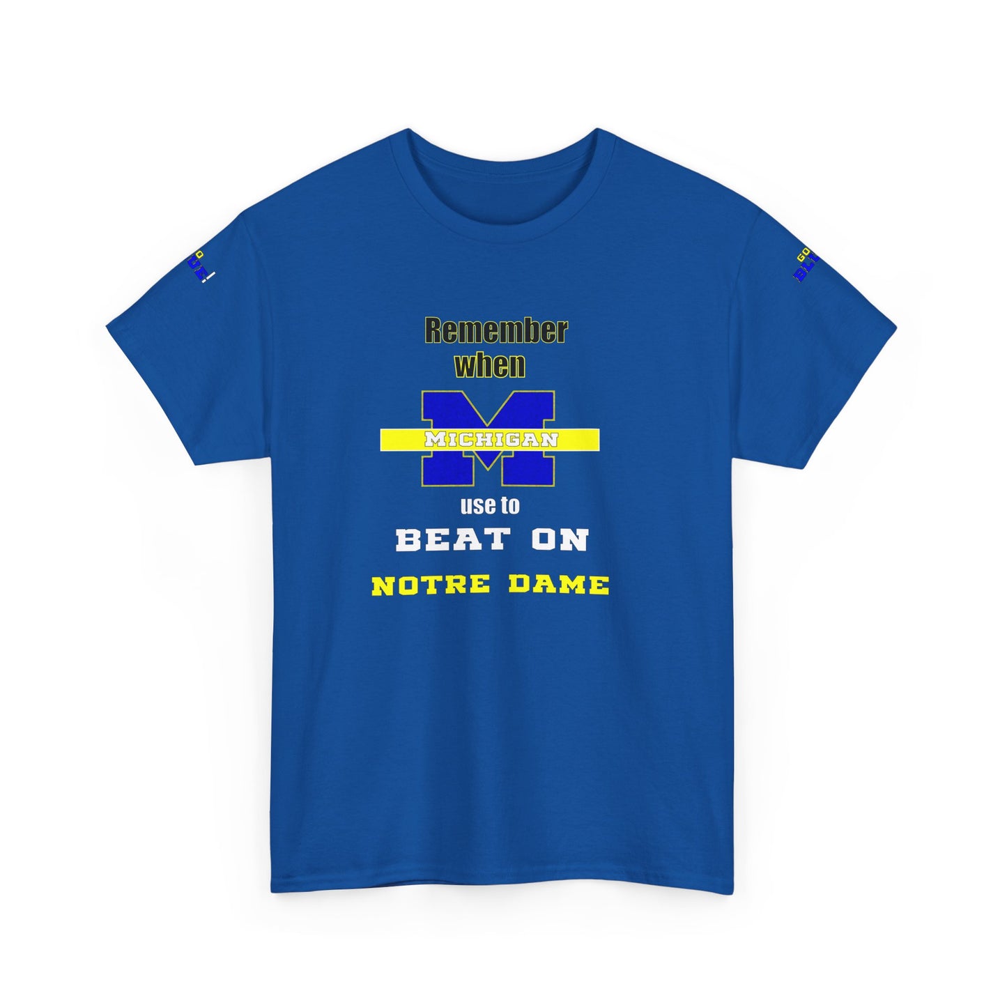 Michigan vs Norte Dame Unisex Tee - Football Rivalry Design