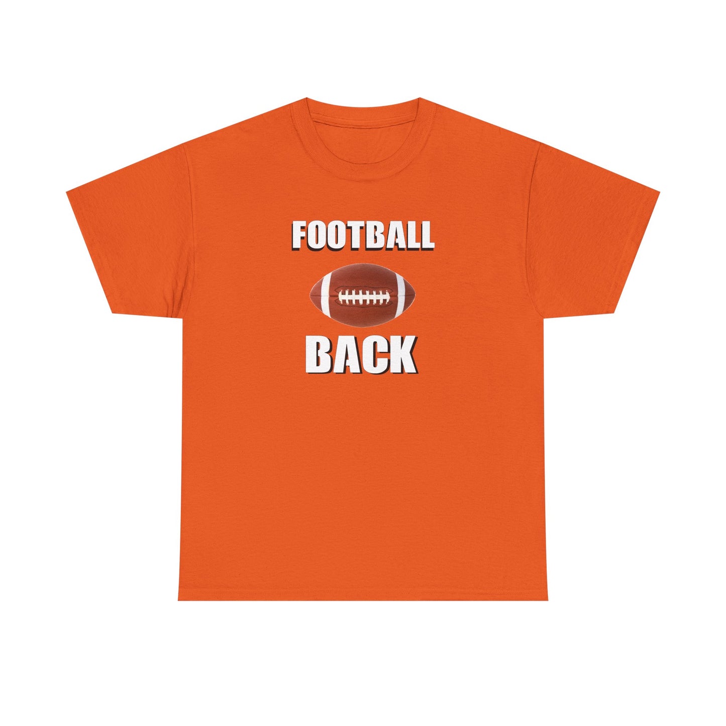 Football Back Unisex Heavy Cotton Tee - Perfect for Game Days, Sports Fans, Tailgating, Gifting, and Casual Wear