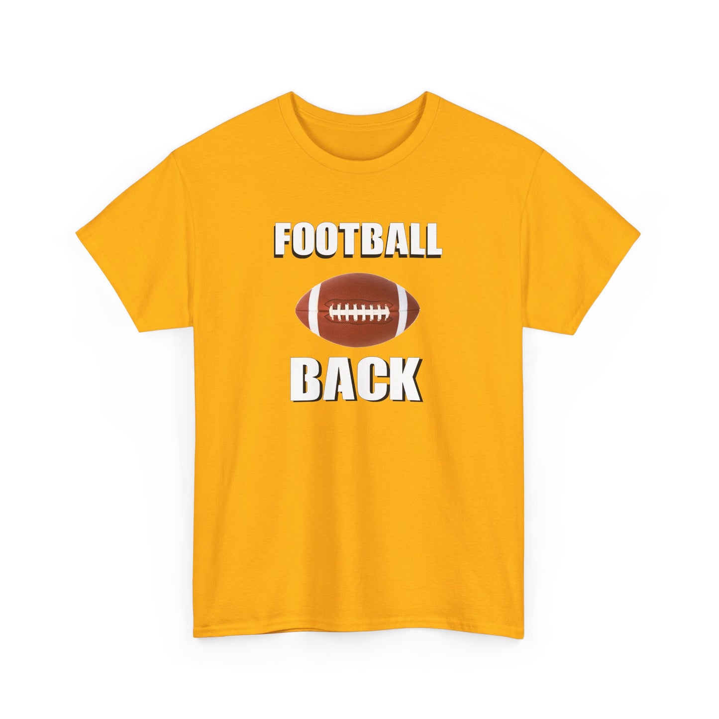 Football Back Unisex Heavy Cotton Tee - Perfect for Game Days, Sports Fans, Tailgating, Gifting, and Casual Wear
