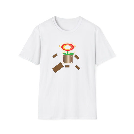 Fire Flower T‑Shirt — Retro Gaming Power-Up Tee