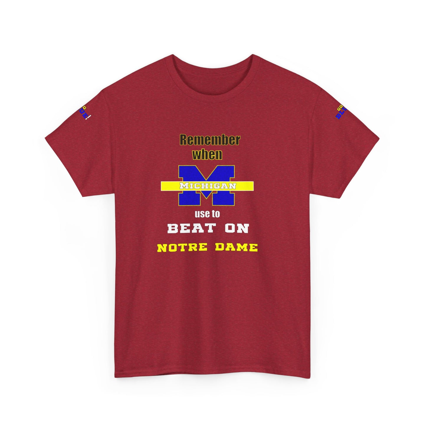 Michigan vs Norte Dame Unisex Tee - Football Rivalry Design