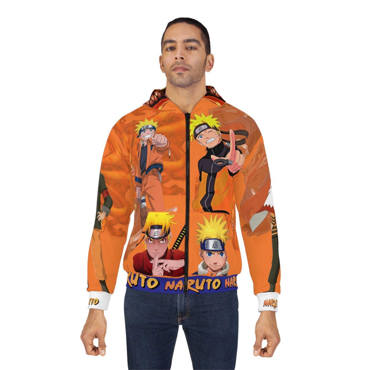 Naruto Unisex Zip Hoodie (AOP)