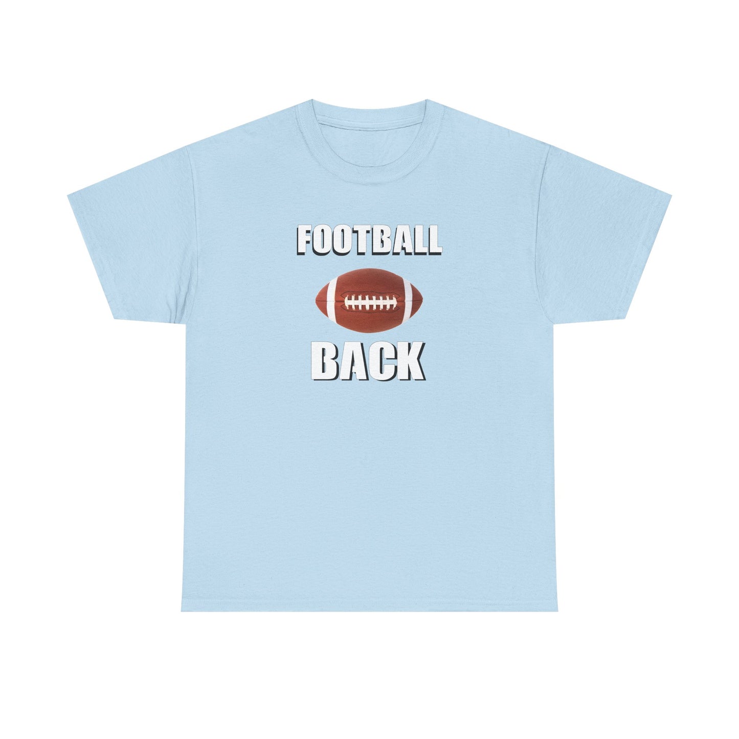 Football Back Unisex Heavy Cotton Tee - Perfect for Game Days, Sports Fans, Tailgating, Gifting, and Casual Wear