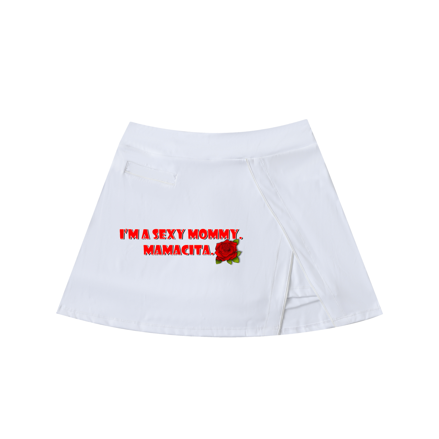 sexy Mamma Mamacita High-Waist Pocketed A-Line Skirt