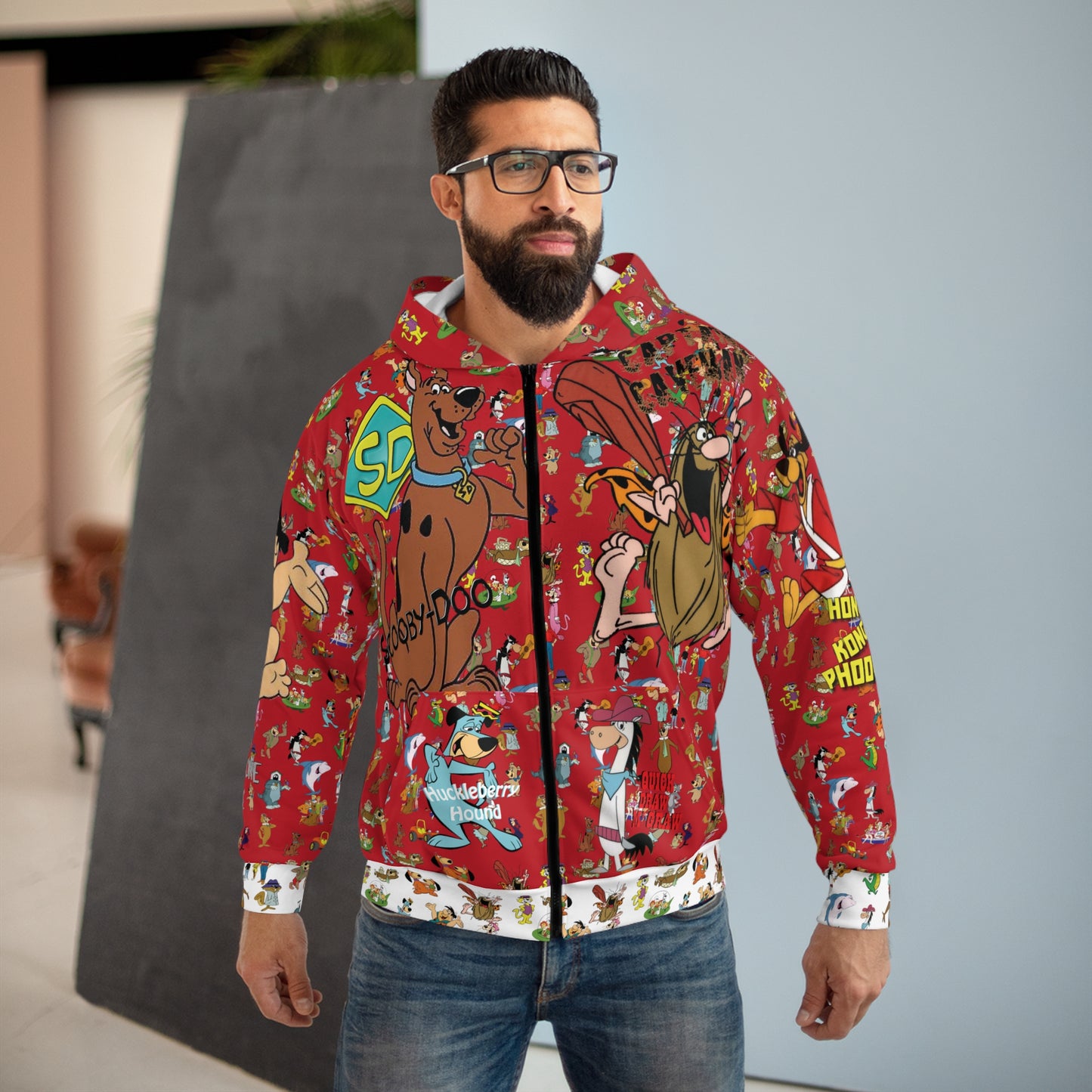 HB verse Unisex Zip Hoodie (AOP)