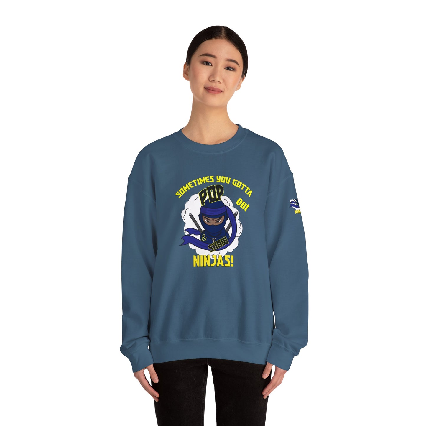 Pop out & showUnisex Heavy Blend™ Crewneck Sweatshirt