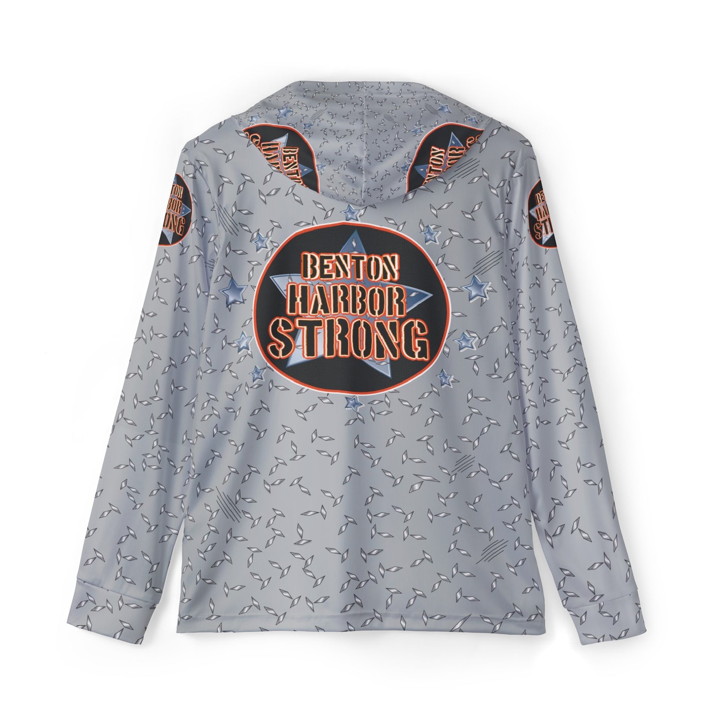 Benton Harbor strong Men's Sports Warmup Hoodie (AOP)
