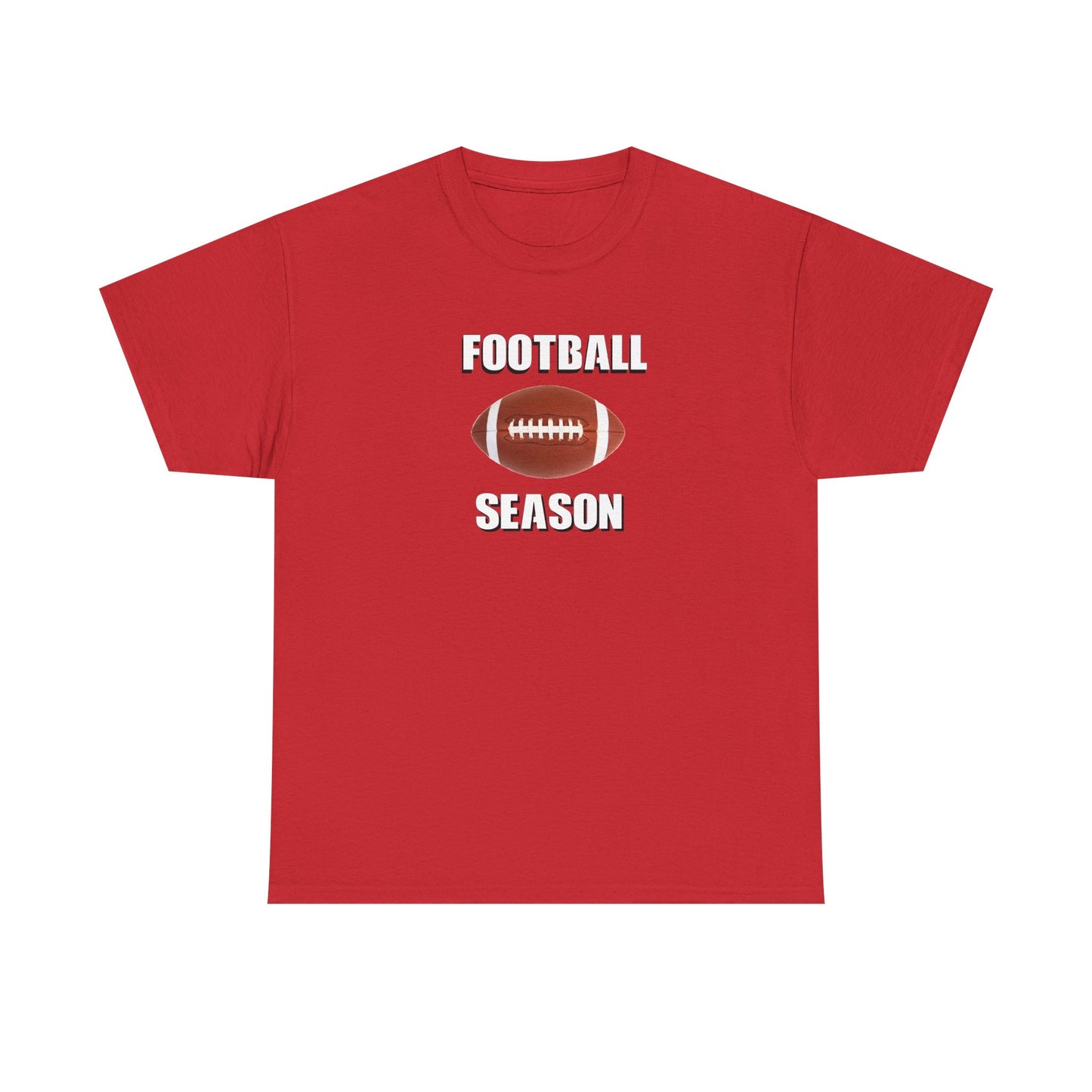 Football Season Unisex Heavy Cotton Tee | Casual Sportswear, Gift for Football Fans, Game Day Outfit, Tailgate Essentials, Unisex Tee