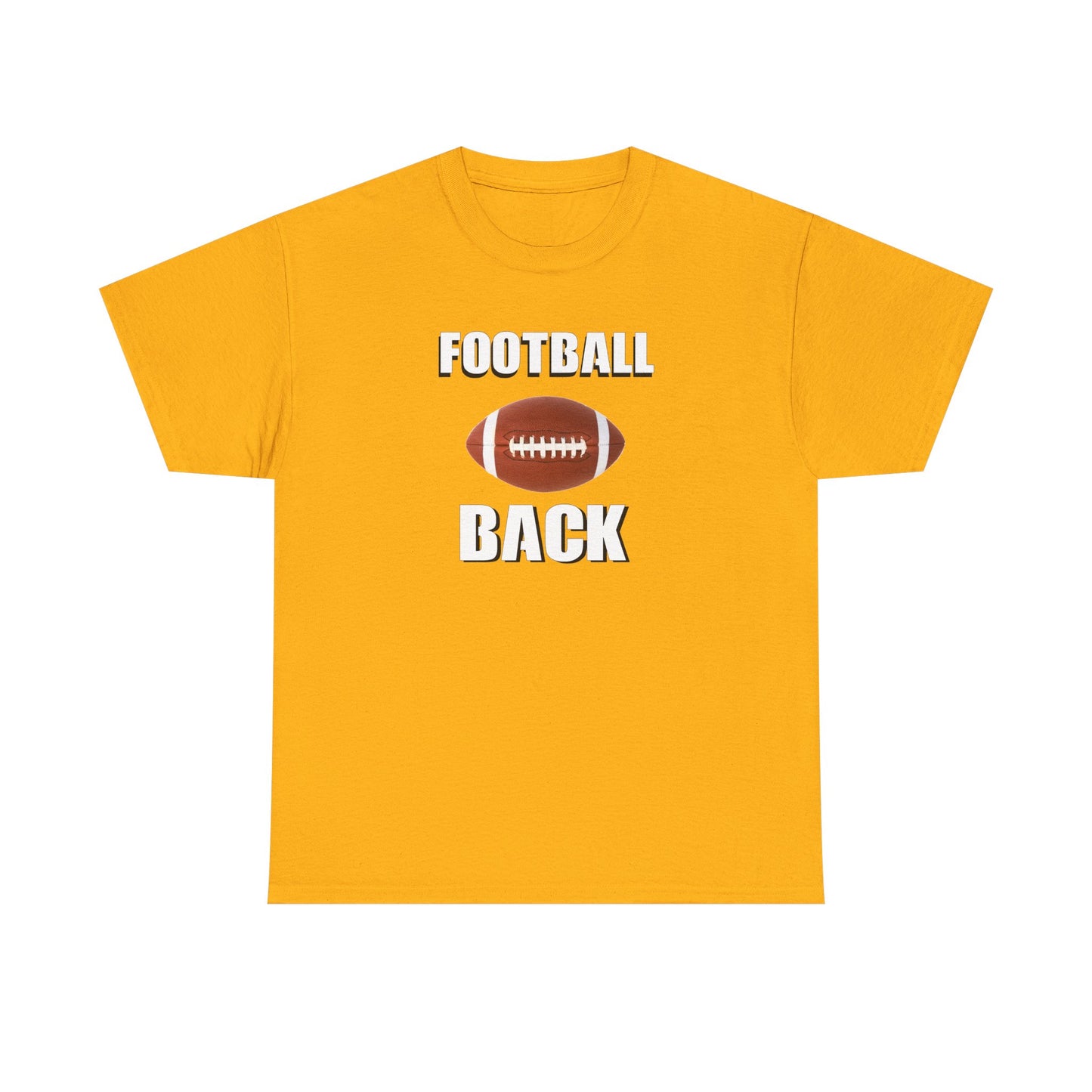 Football Back Unisex Heavy Cotton Tee - Perfect for Game Days, Sports Fans, Tailgating, Gifting, and Casual Wear