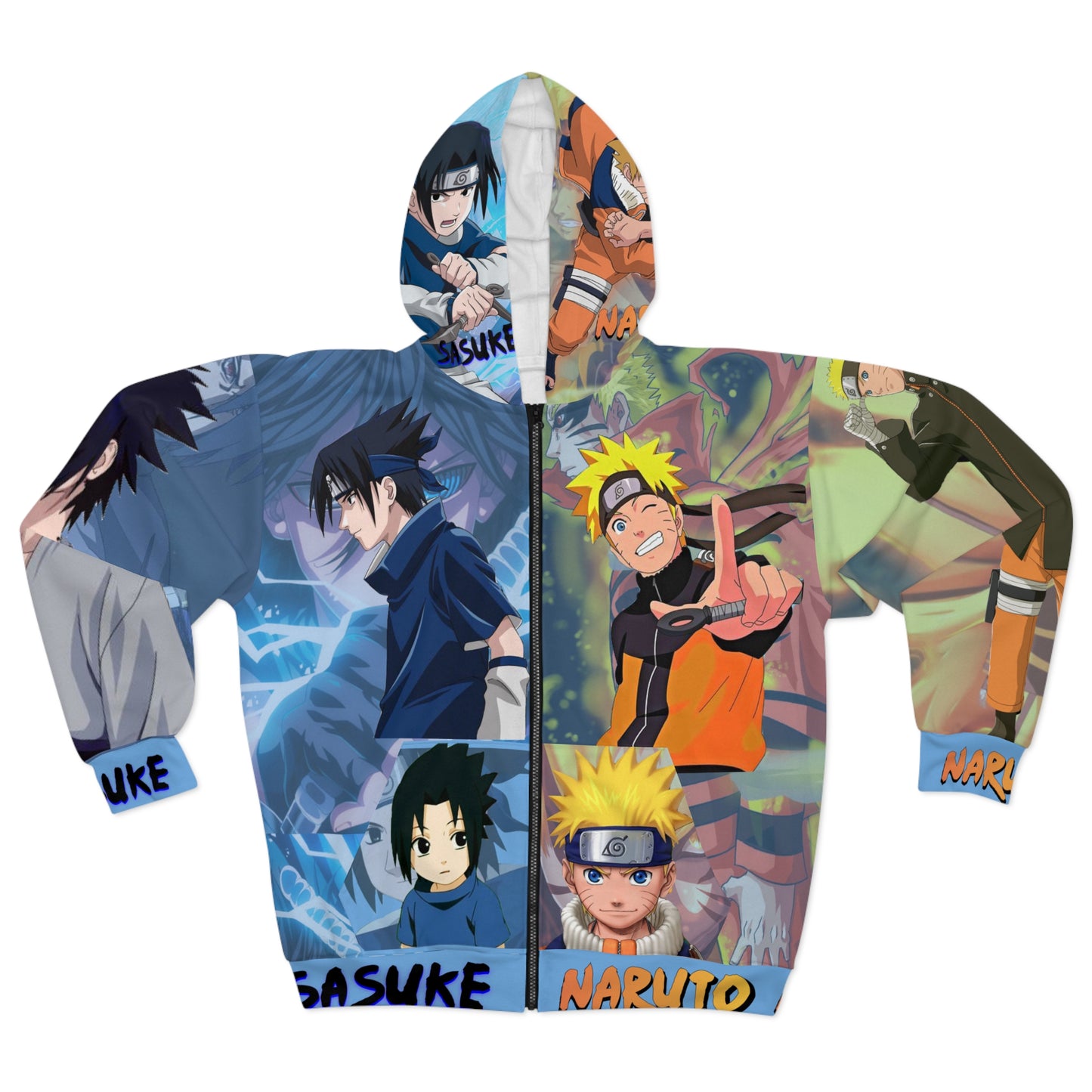 Naru/Sas Unisex Zip Hoodie (AOP)