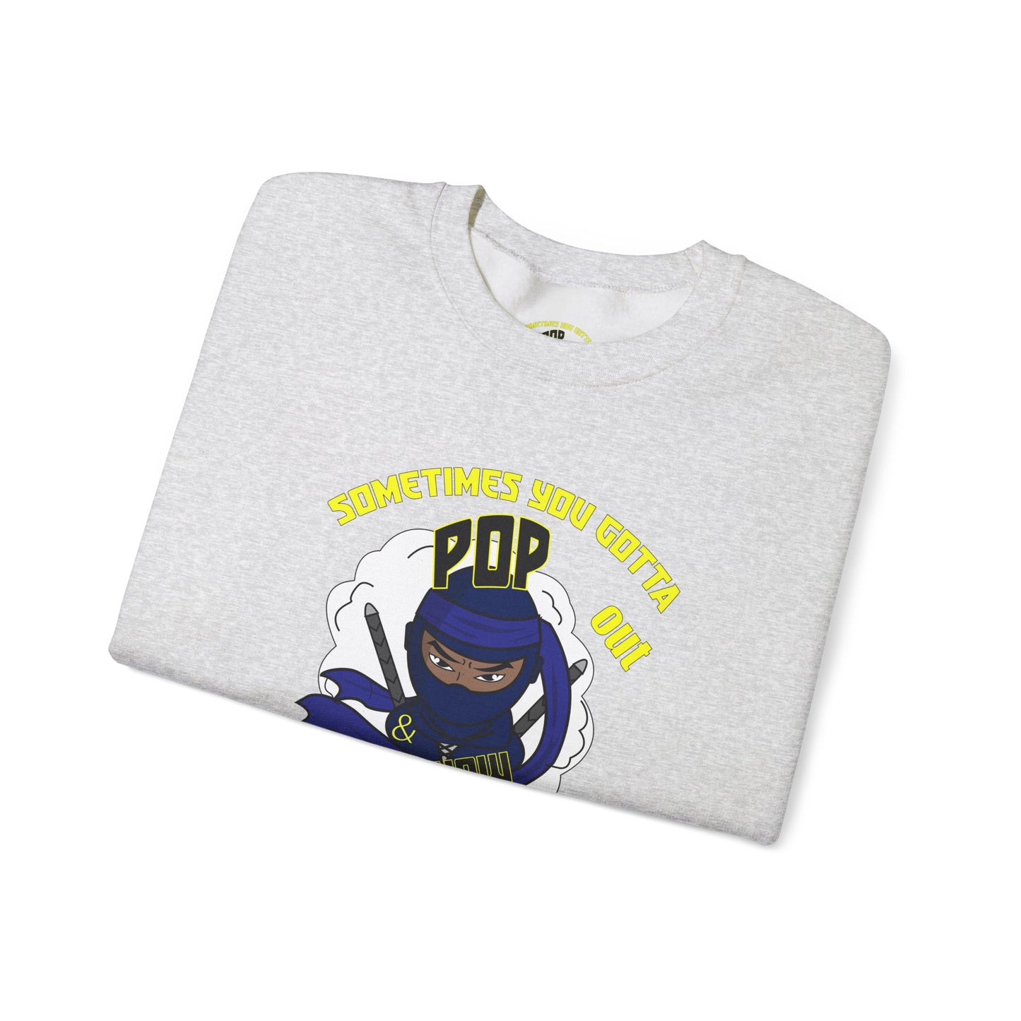 Pop out & showUnisex Heavy Blend™ Crewneck Sweatshirt