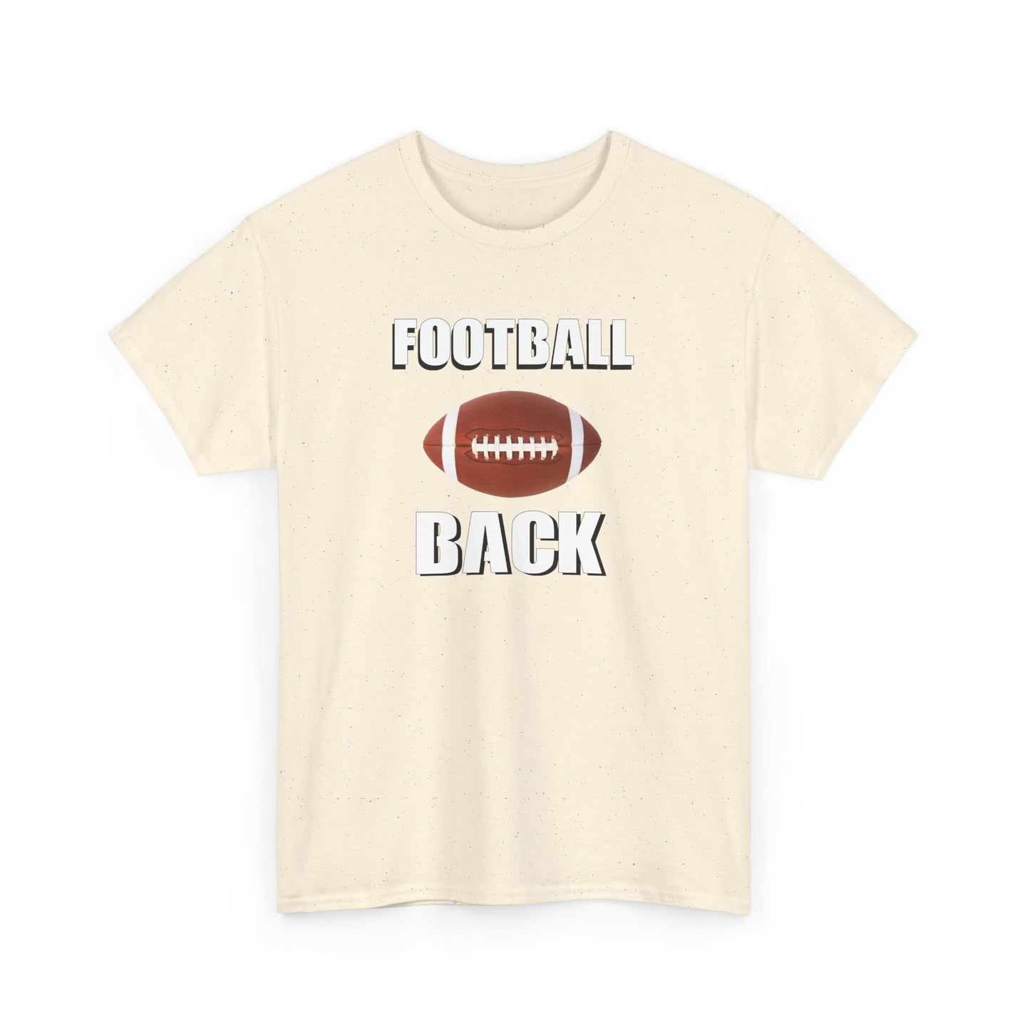 Football Back Unisex Heavy Cotton Tee - Perfect for Game Days, Sports Fans, Tailgating, Gifting, and Casual Wear