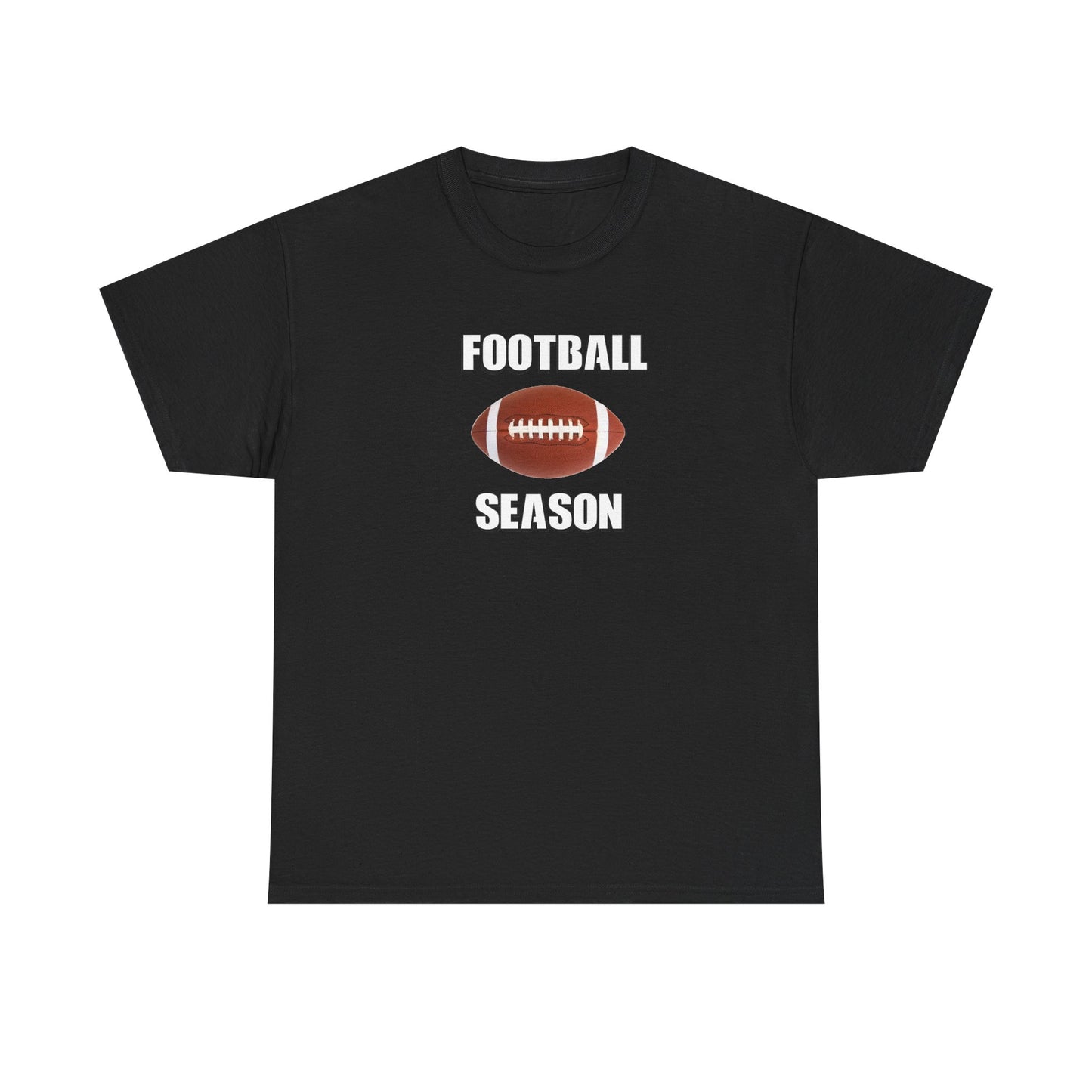 Football Season Unisex Heavy Cotton Tee | Casual Sportswear, Gift for Football Fans, Game Day Outfit, Tailgate Essentials, Unisex Tee