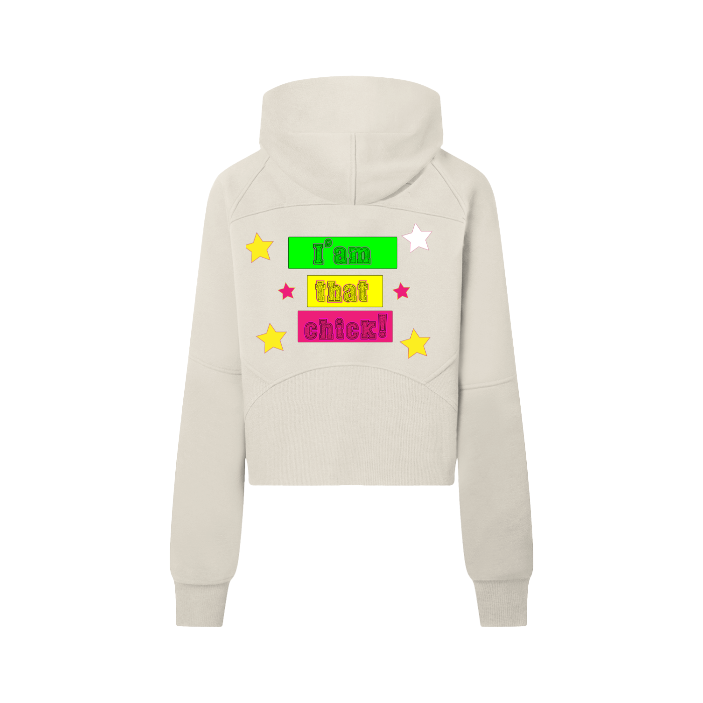 I'm that Chick Cropped Half-Zip Hoodie
